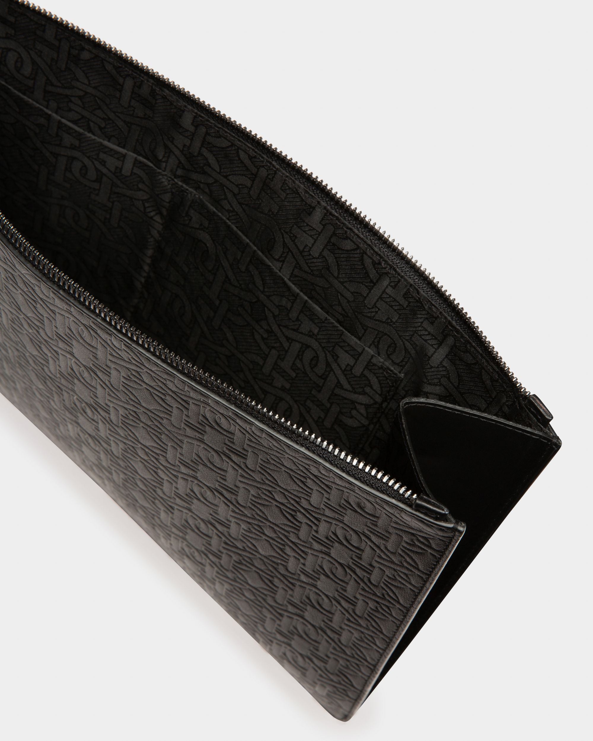 Bollis Cartera En Cuero De Color Negro - Hombre - Bally - 04