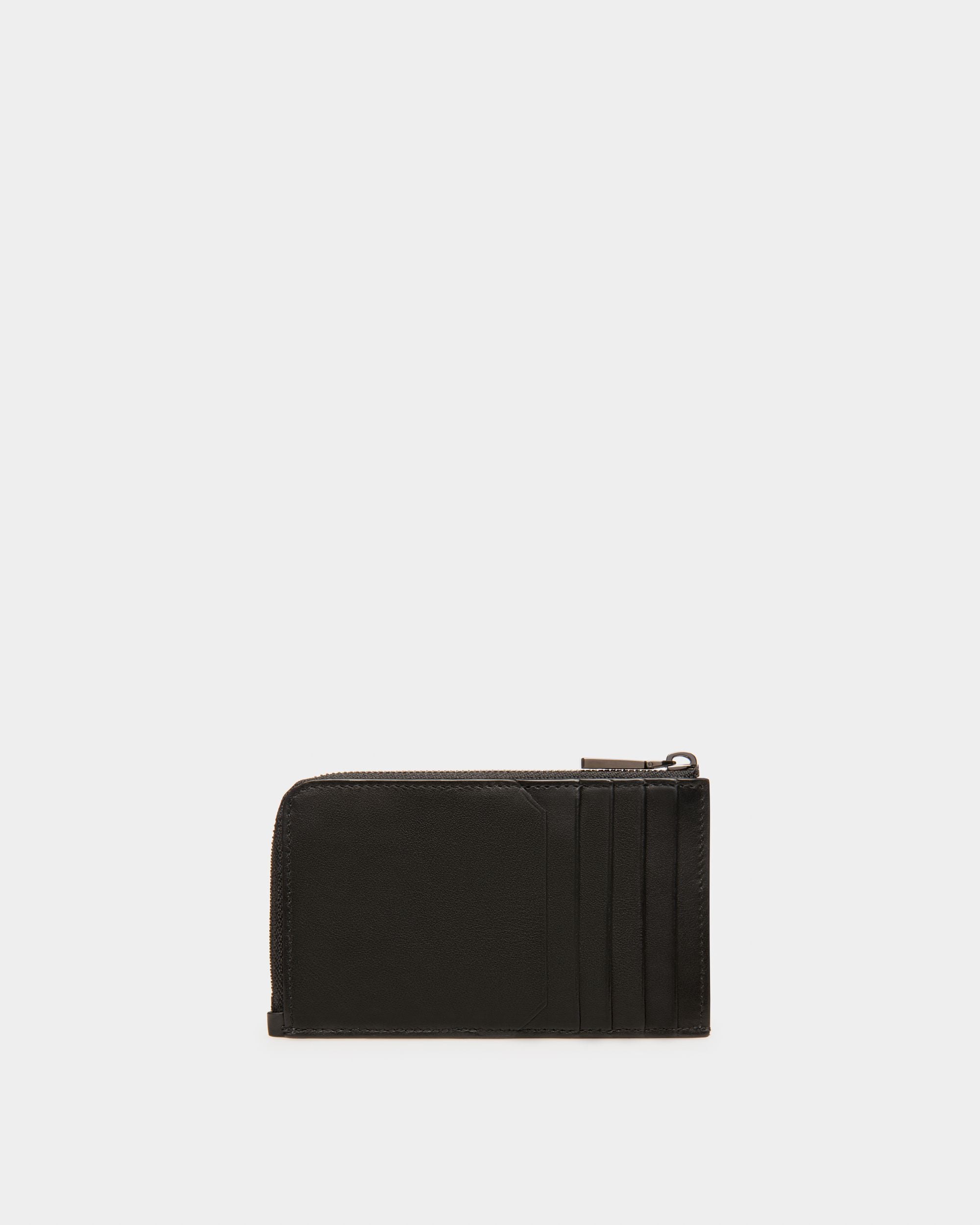Bord Tarjetero En Piel De Color Negro - Hombre - Bally - 02