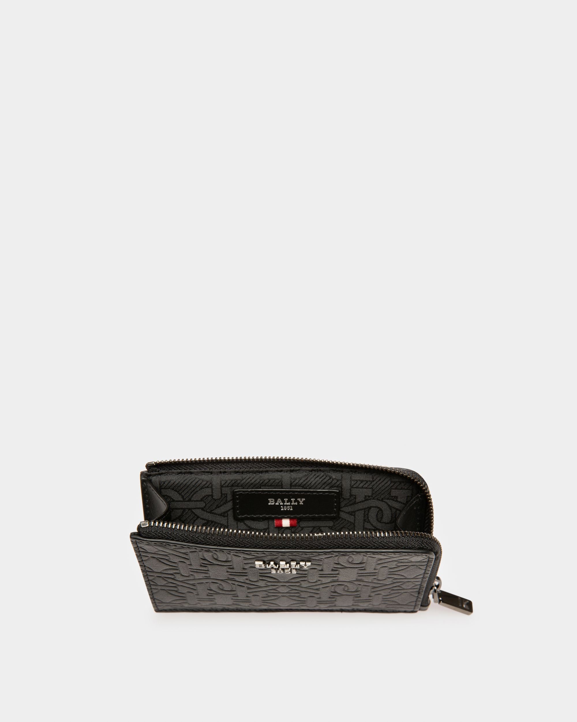 Bord Tarjetero En Piel De Color Negro - Hombre - Bally - 03