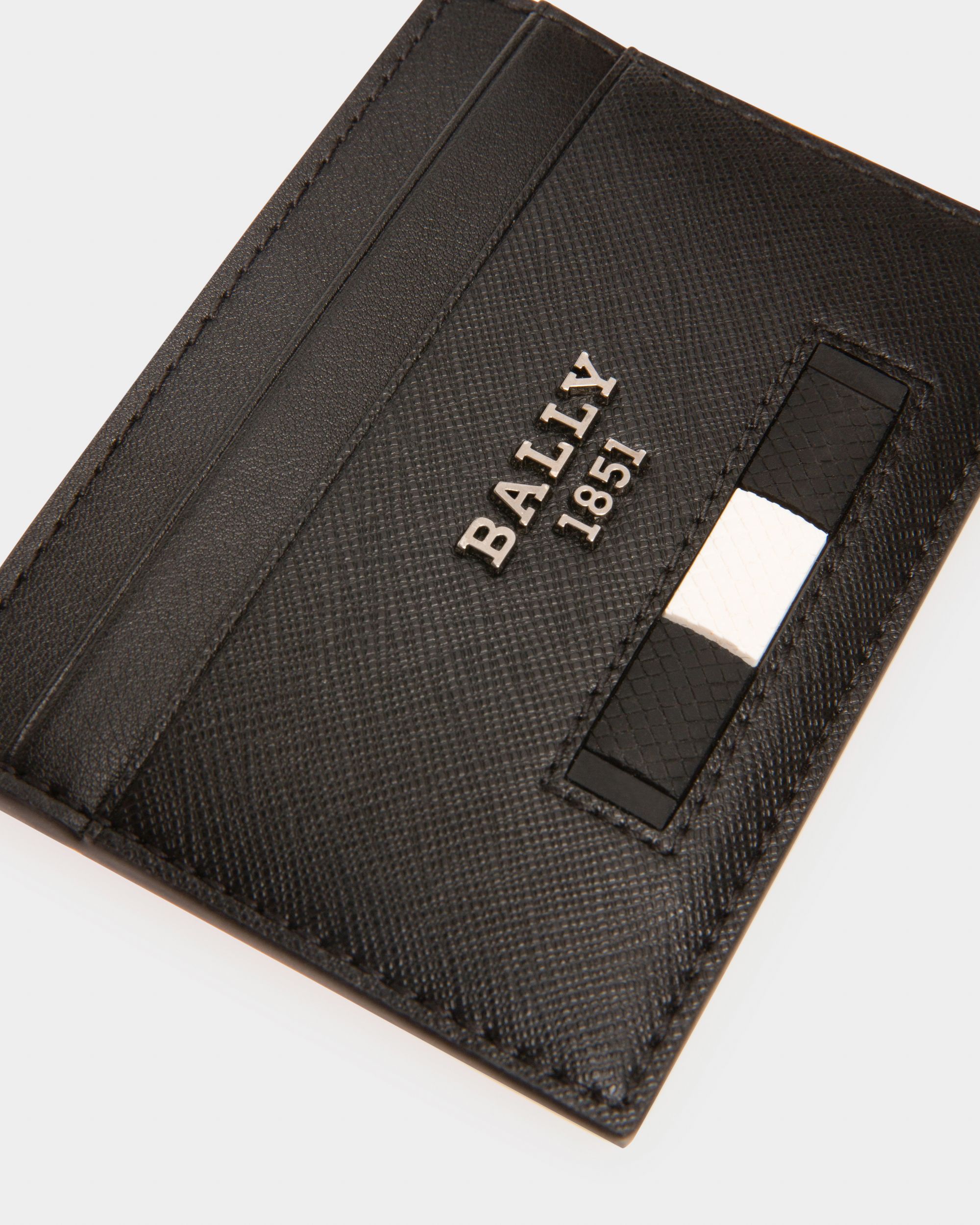 Bhar Tarjetero De Piel En Negro - Hombre - Bally - 04