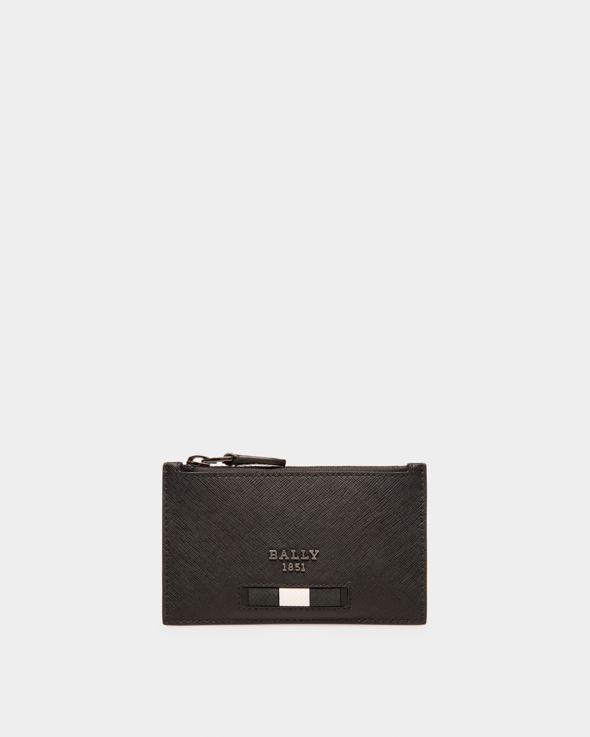Babe Tarjetero En Piel Reciclada De Color Negro - Hombre - Bally - 01