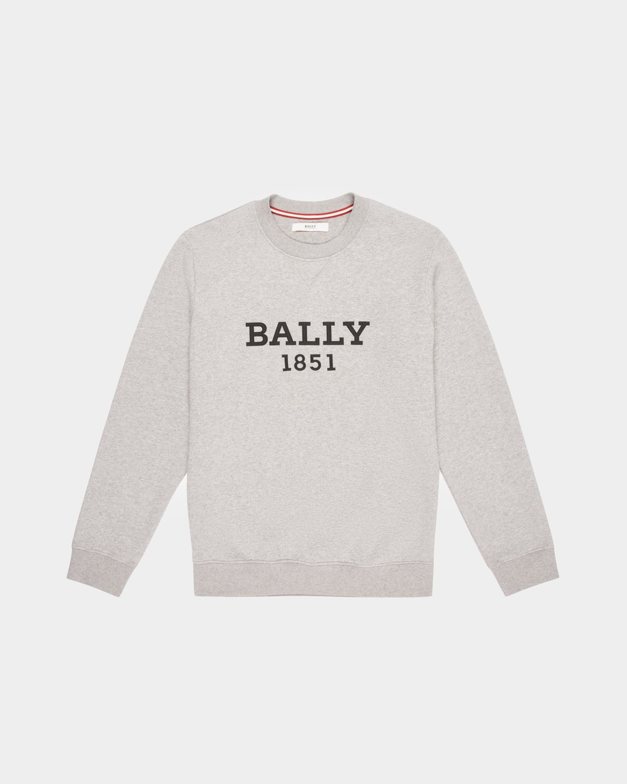 Jersey Con El Logotipo Camisa En Algodón De Color Gris - Hombre - Bally - 01