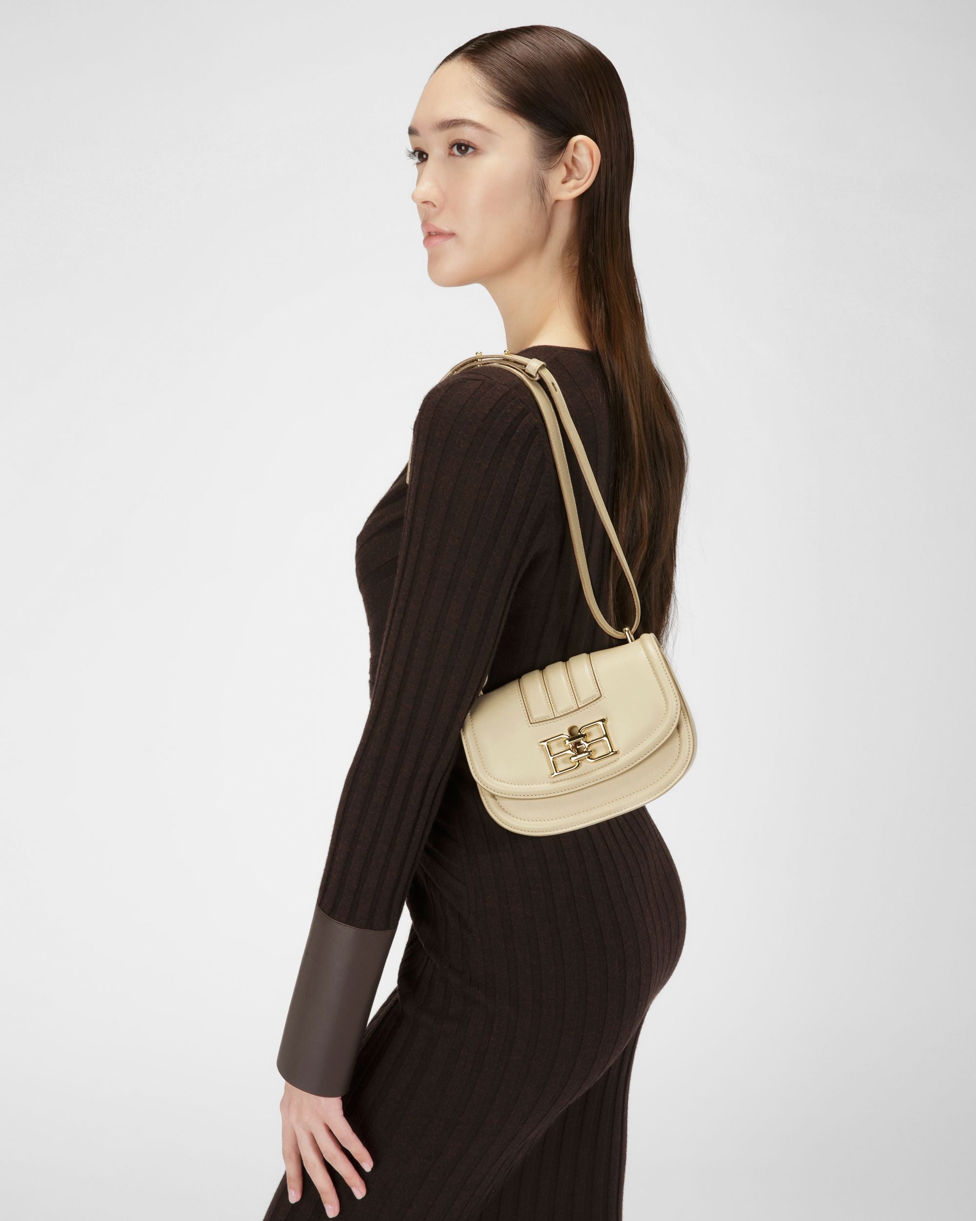 Baily Minibolso En Piel De Color Beige Claro - Mujer - Bally - 02