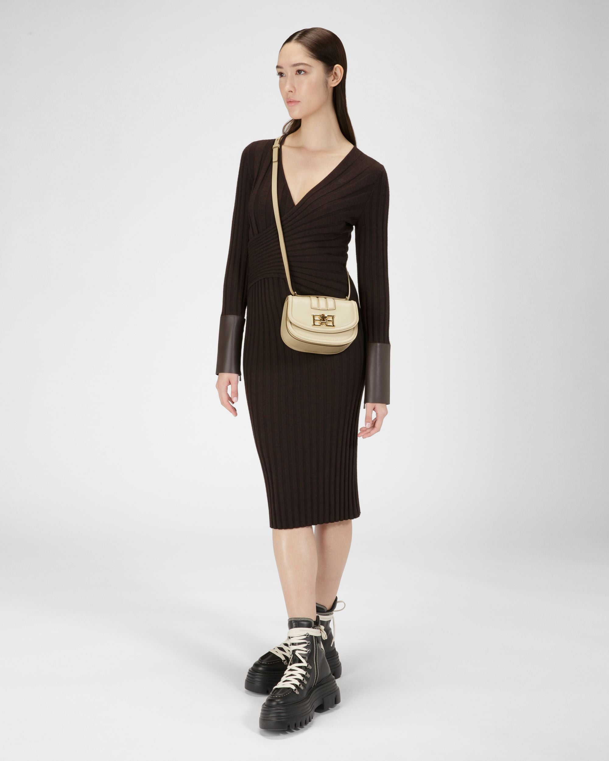 Baily Minibolso En Piel De Color Beige Claro - Mujer - Bally - 08