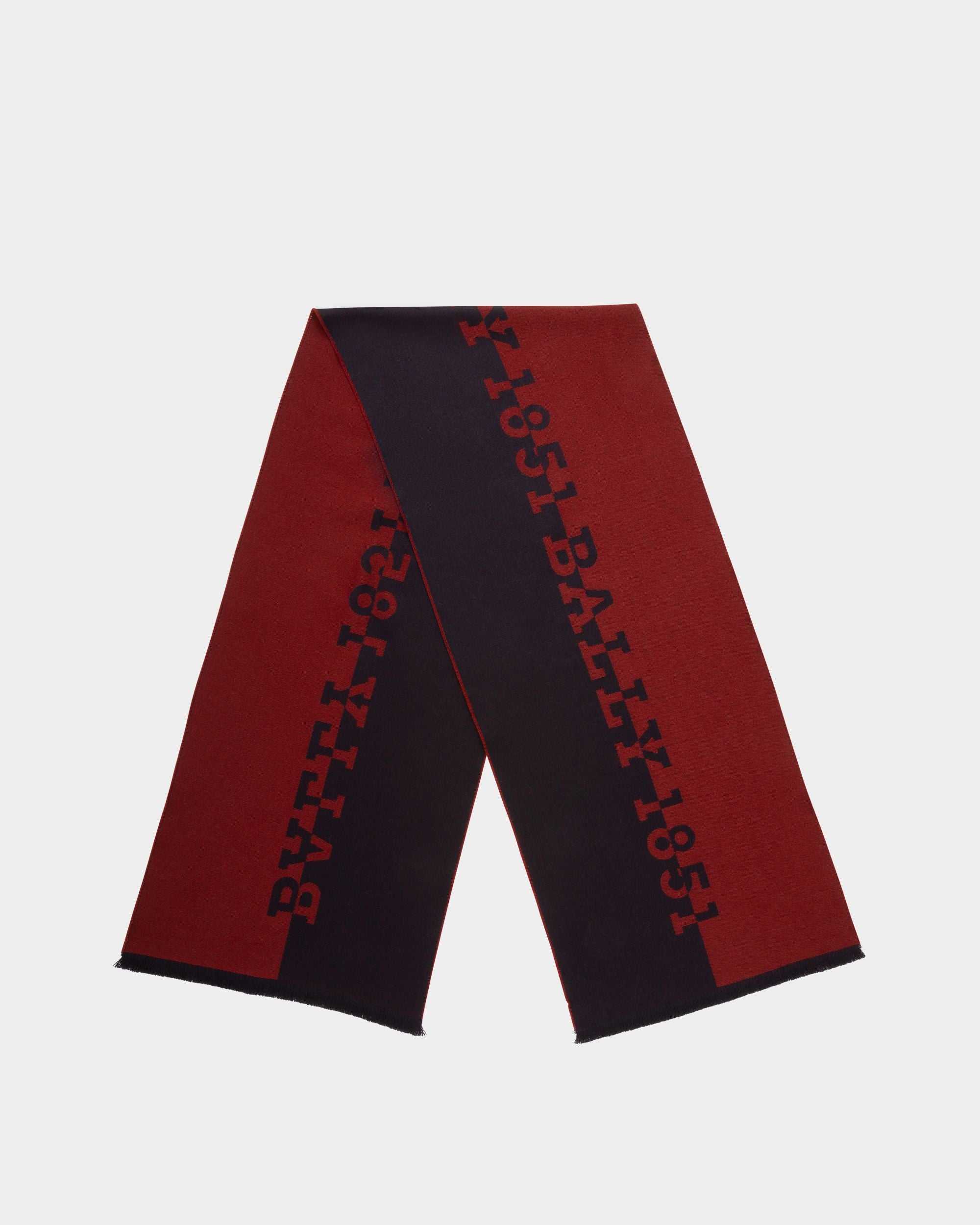 Virgin Wool Mix Accessory In Bally Red - Men's - Bally - 01