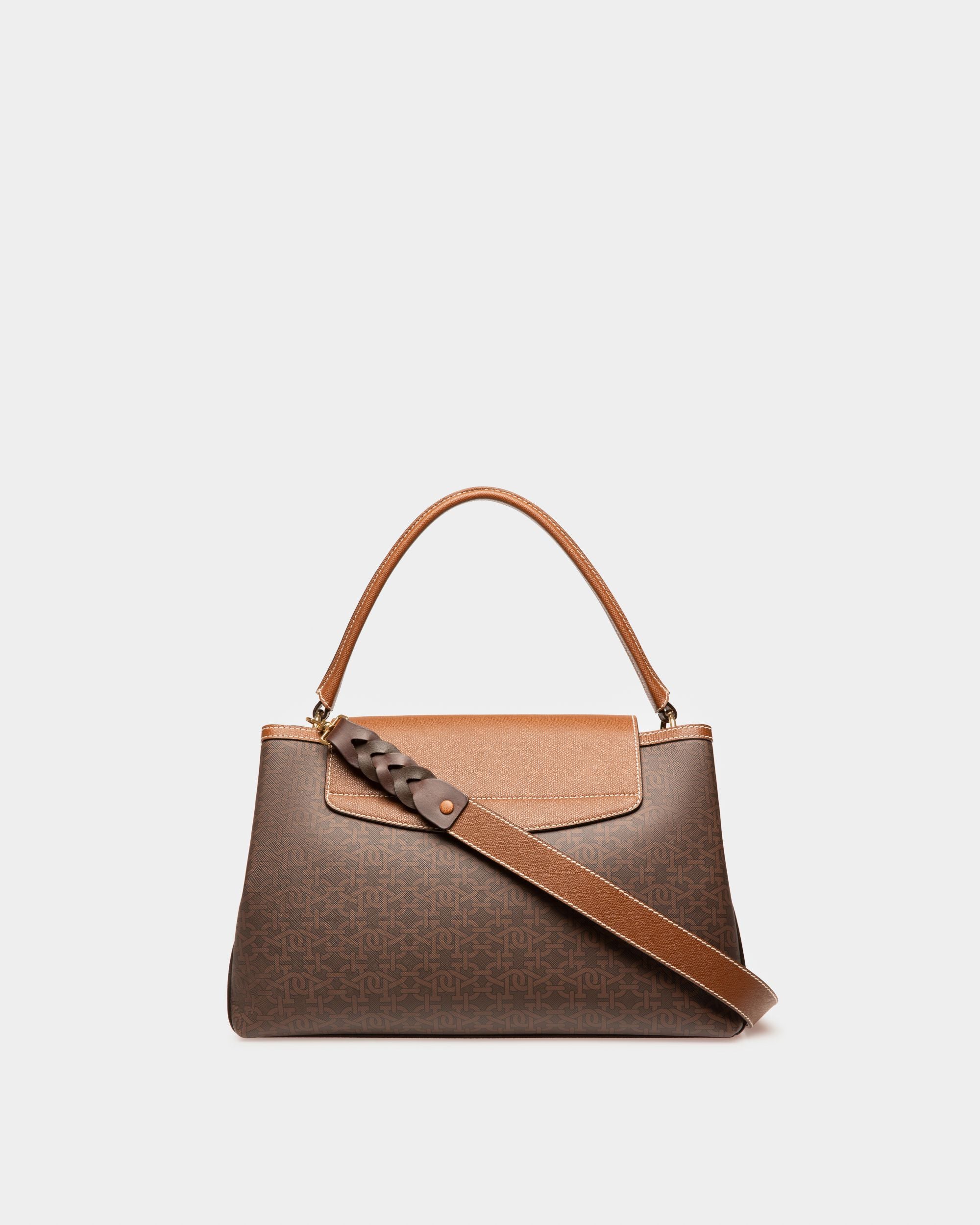 Layka Tpu Top Handle Bag In Brown - Women's - Bally - 02