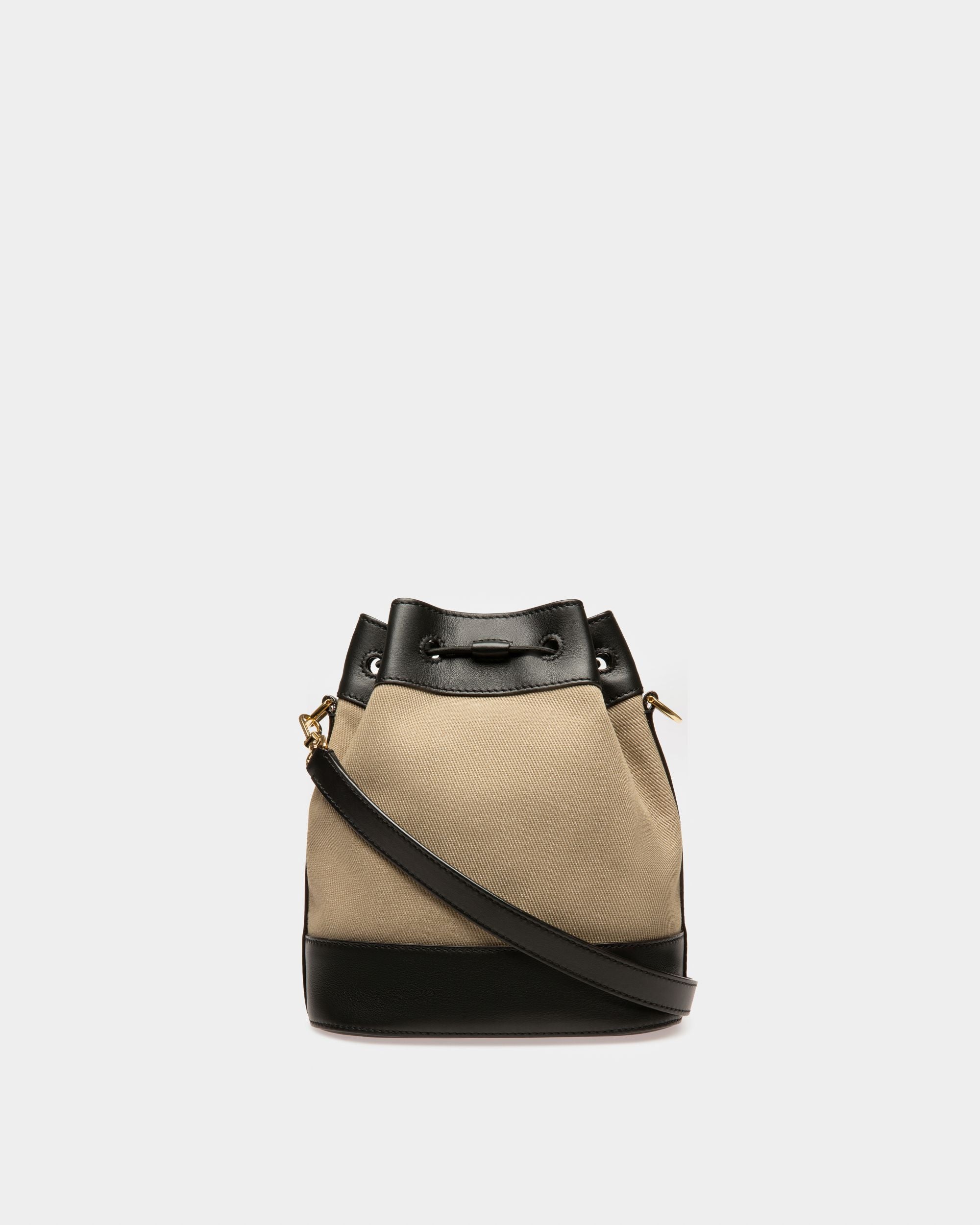 Cleoh Fabric Bucket Bag In Sand - Women's - Bally - 02