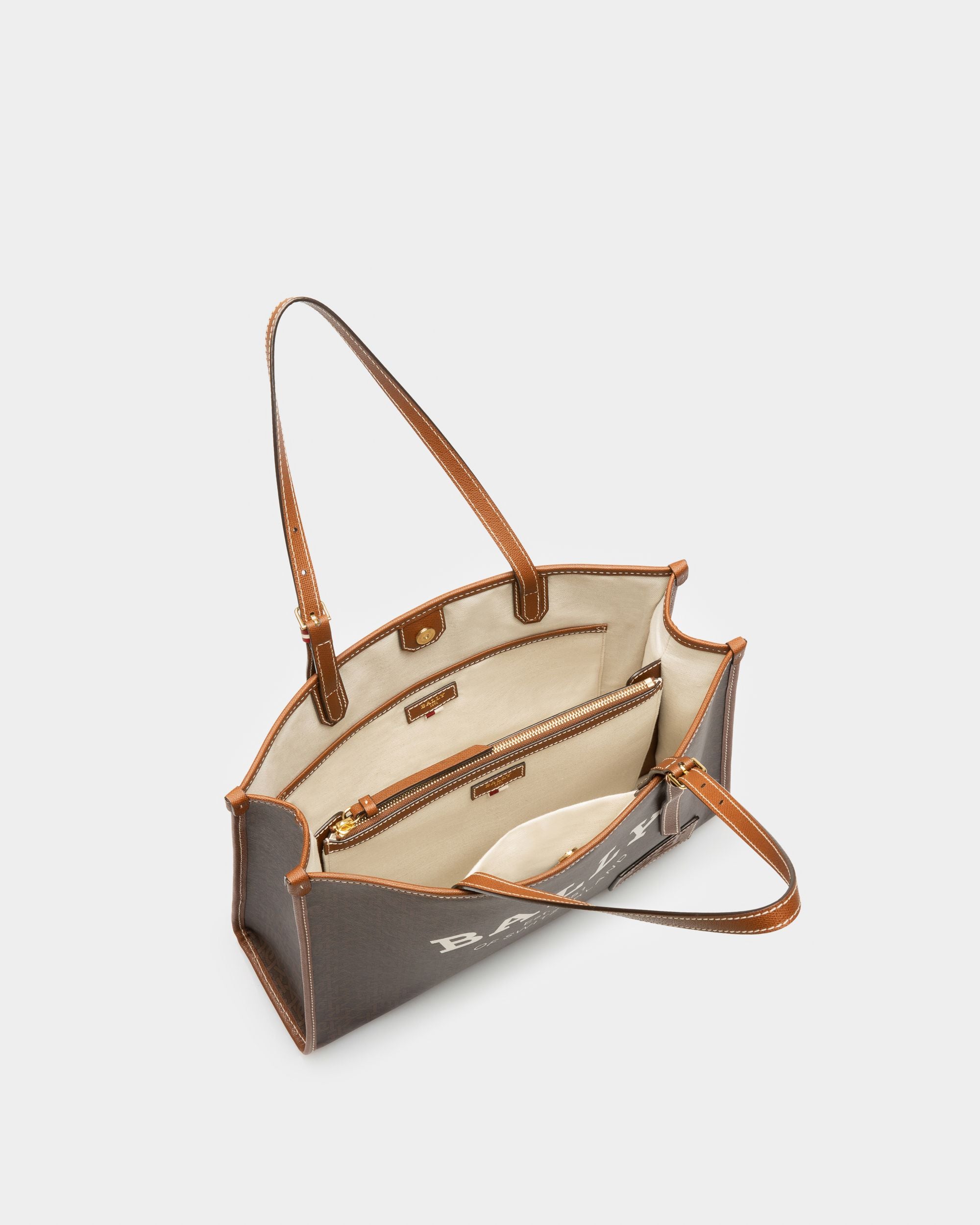 Calie Bolso Tote En Tpu De Color Marrón - Mujer - Bally - 03