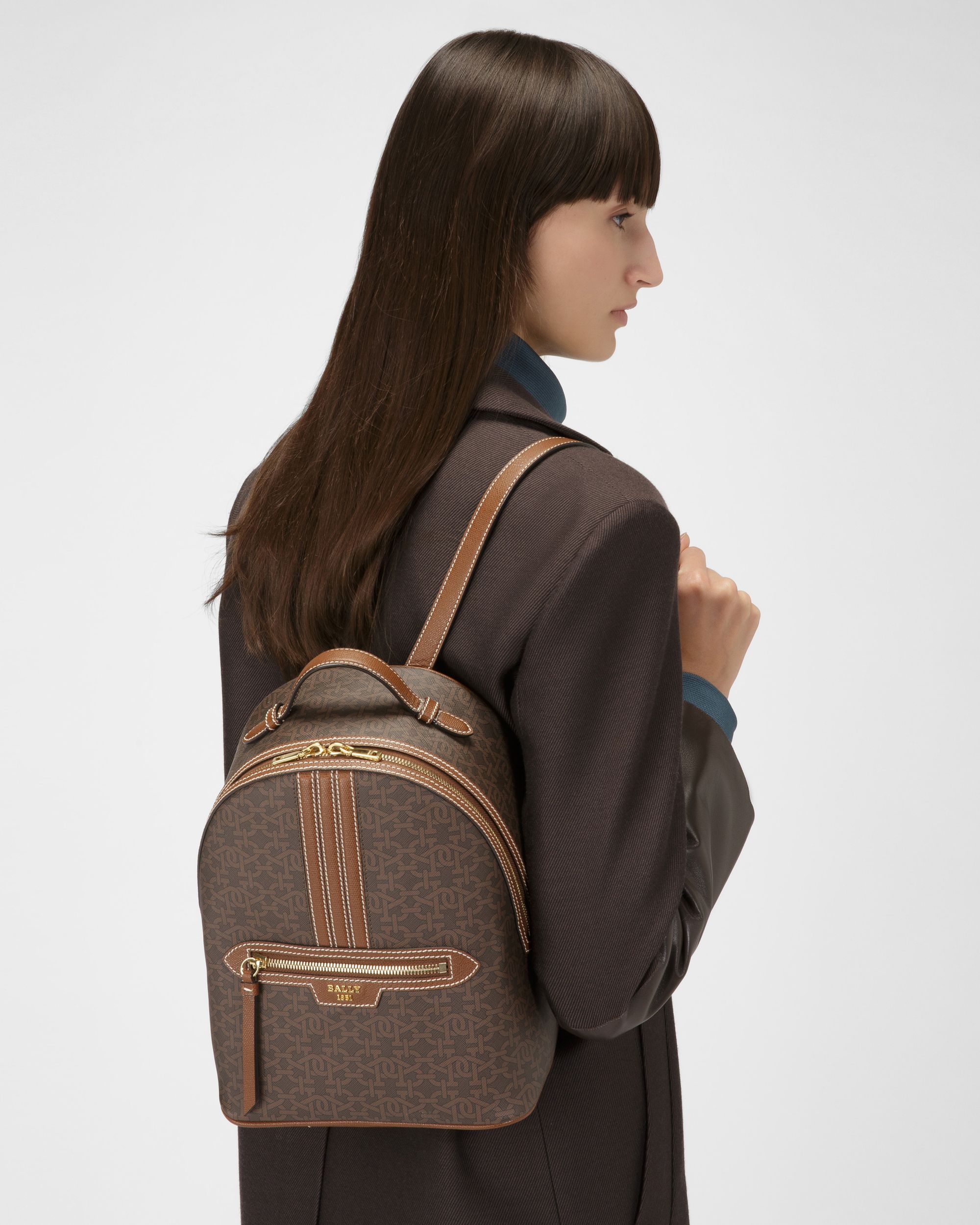 Daffi Mochila En Tpu De Color Marrón - Mujer - Bally - 02