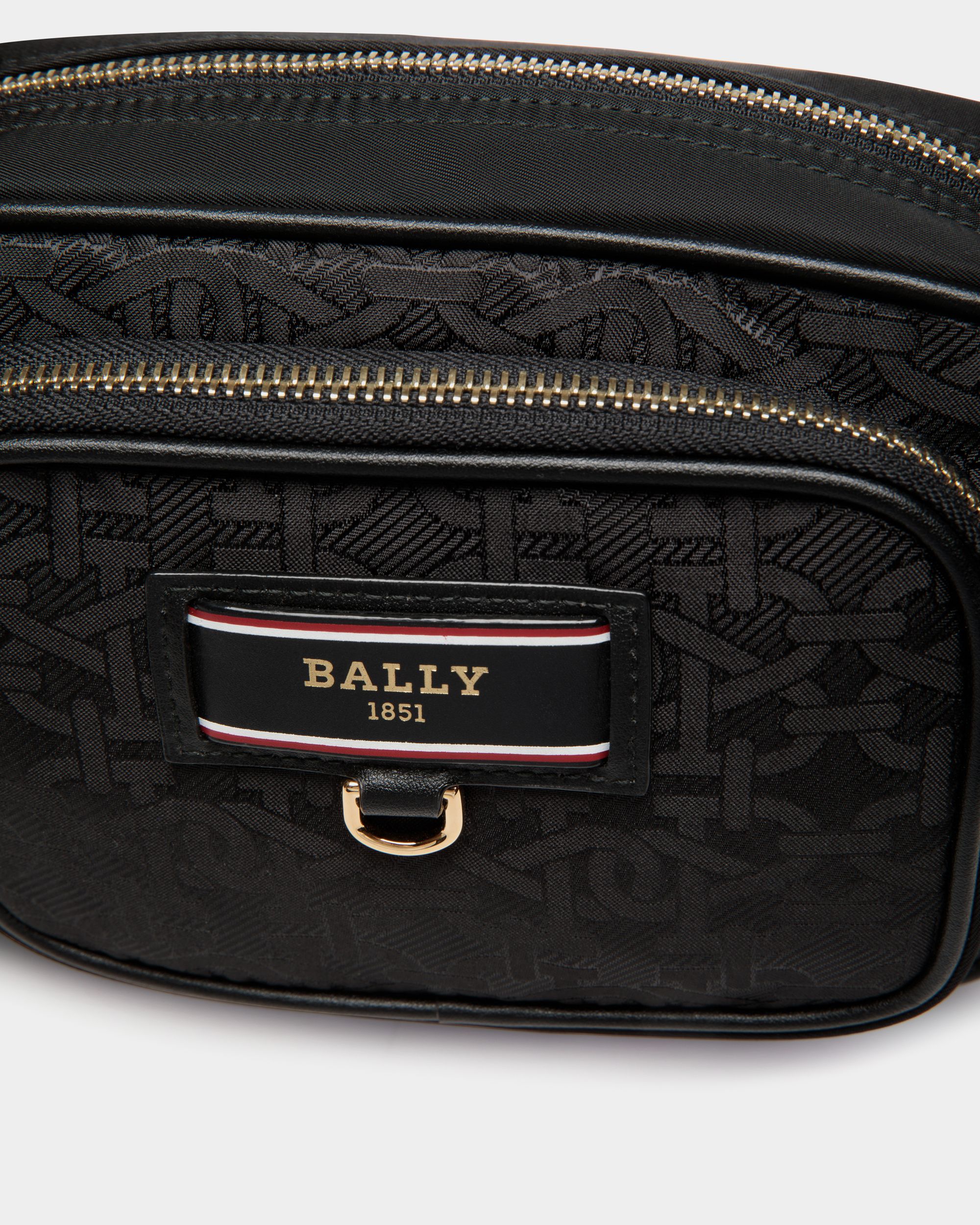 B-Echo Minibag In Black Fabric - Women's - Bally - 05