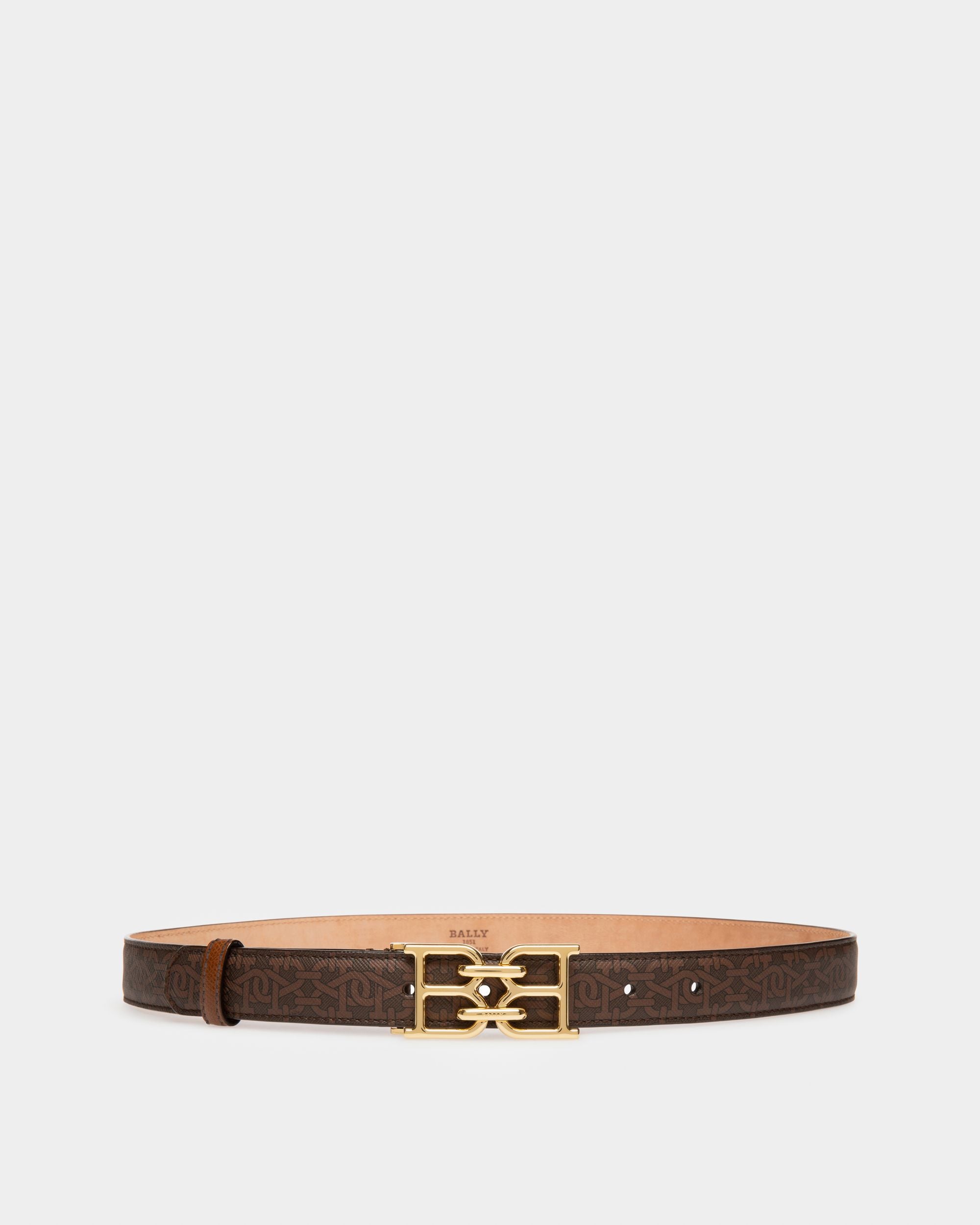 B-Chain Tpu 25Mm Belt In Brown - Women's - Bally - 01