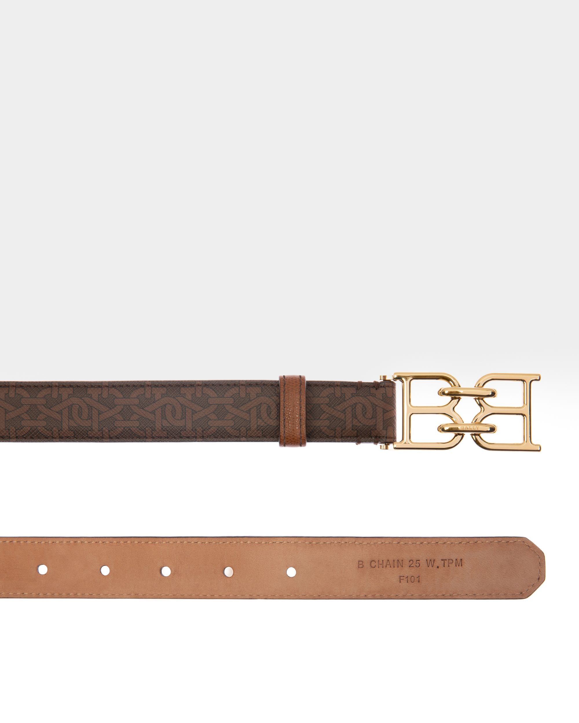 B-Chain Tpu 25Mm Belt In Brown - Women's - Bally - 02