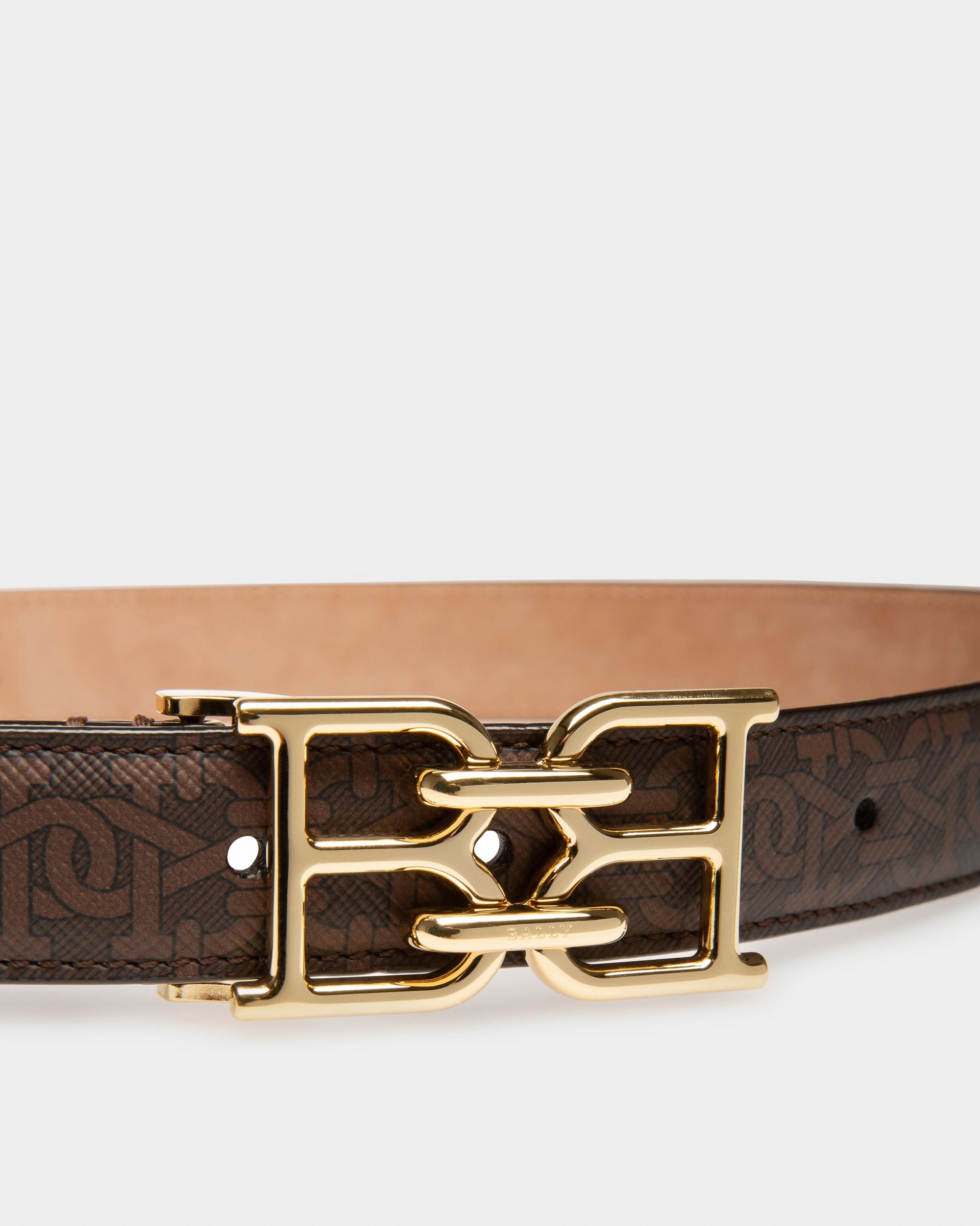 B-Chain Tpu 25Mm Belt In Brown - Women's - Bally - 03