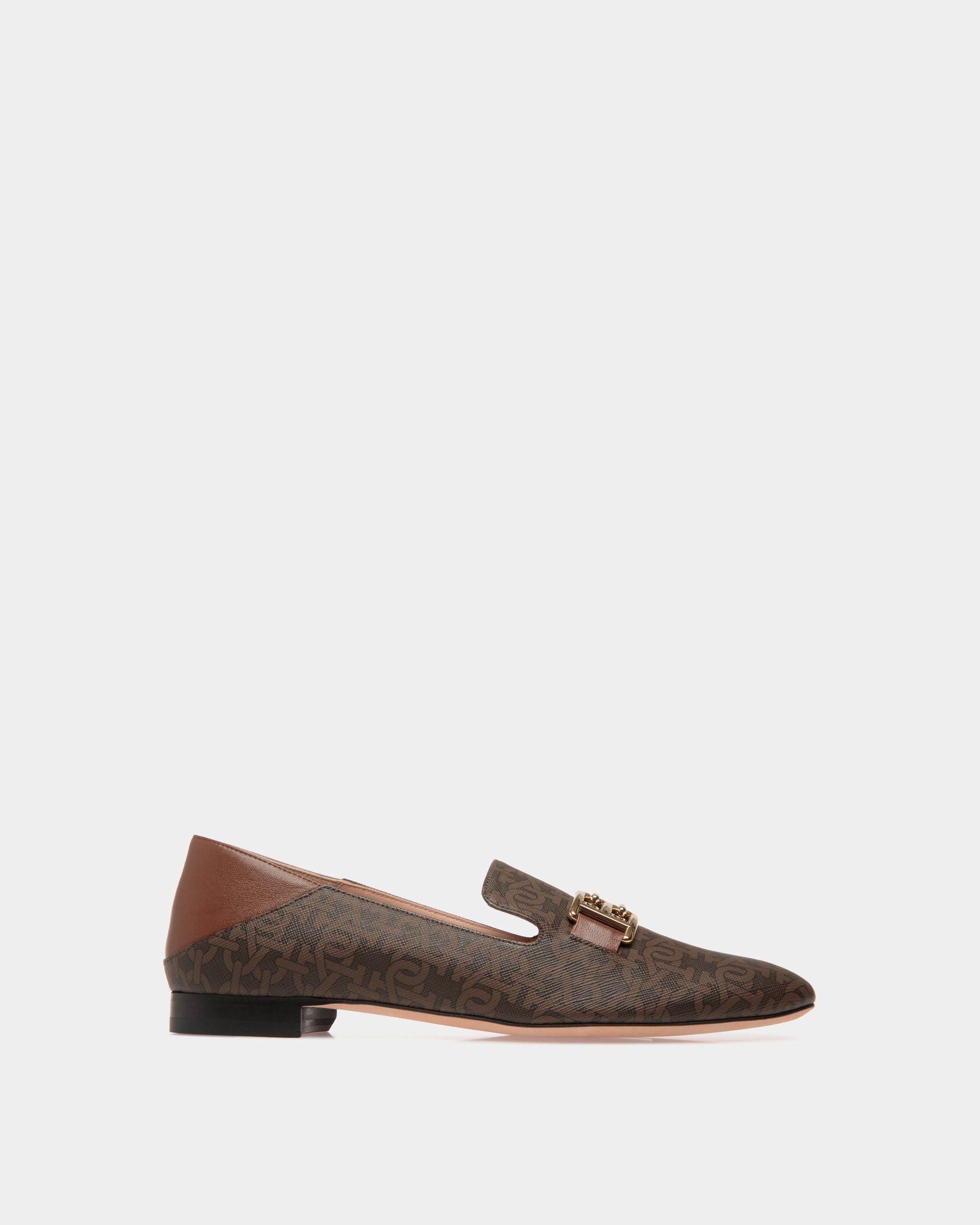 Slipper In Brown Mix Cotton - Women's - Bally - 01