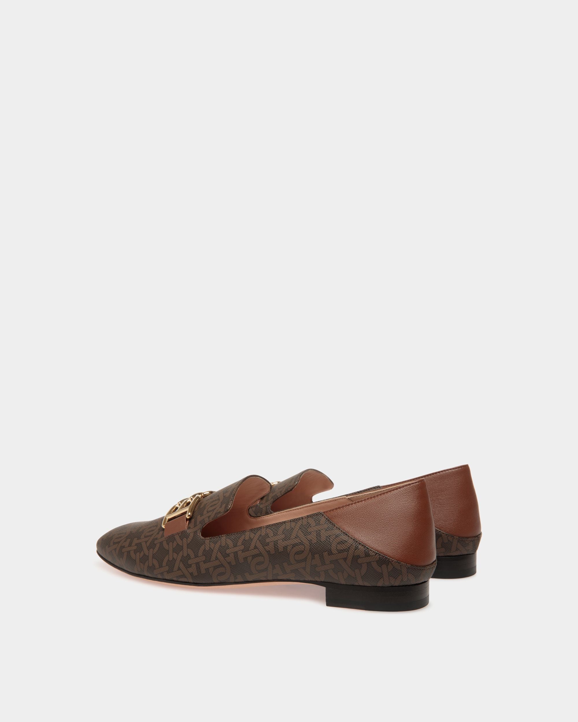 Slipper In Brown Mix Cotton - Women's - Bally - 03
