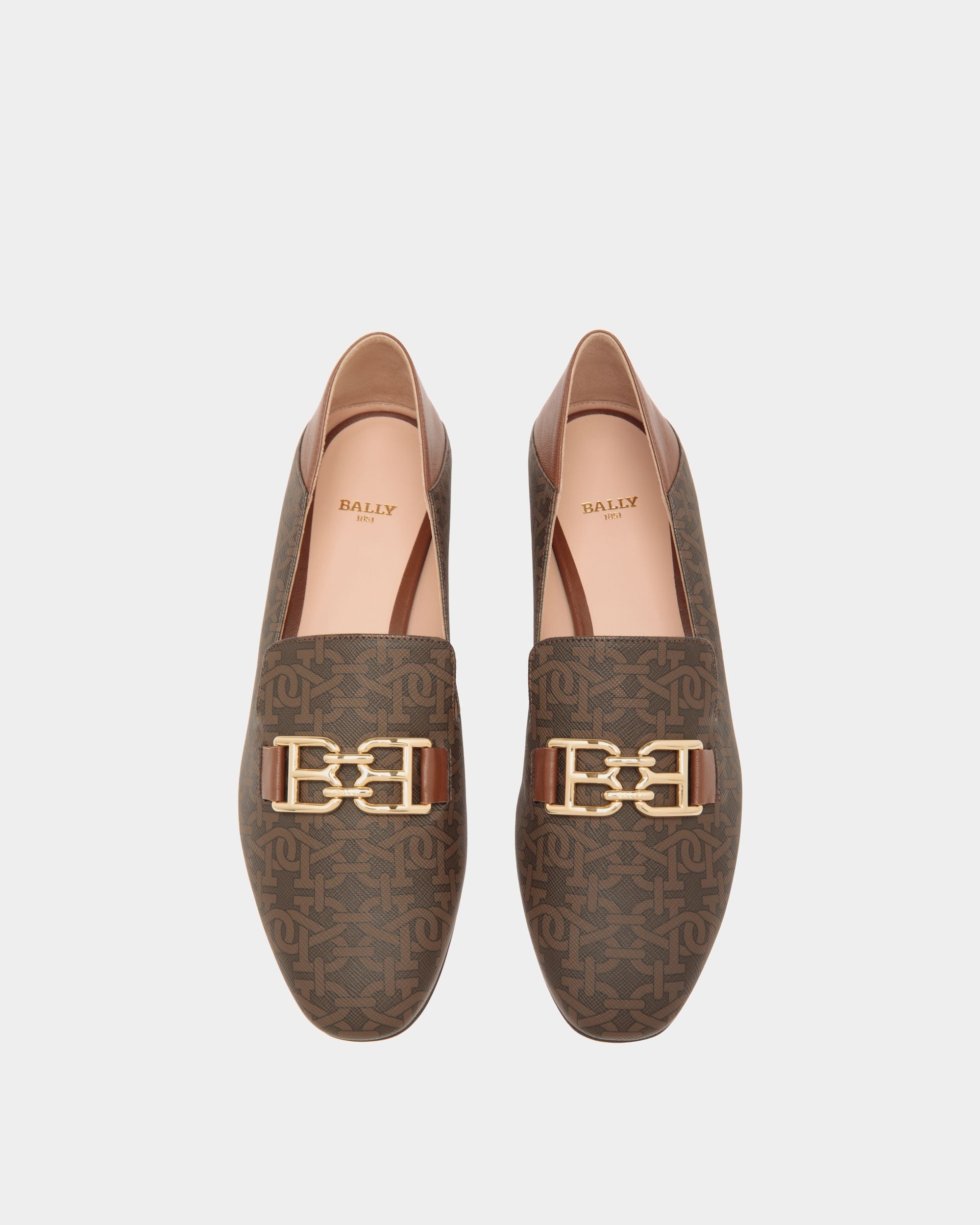 Slipper In Brown Mix Cotton - Women's - Bally - 04