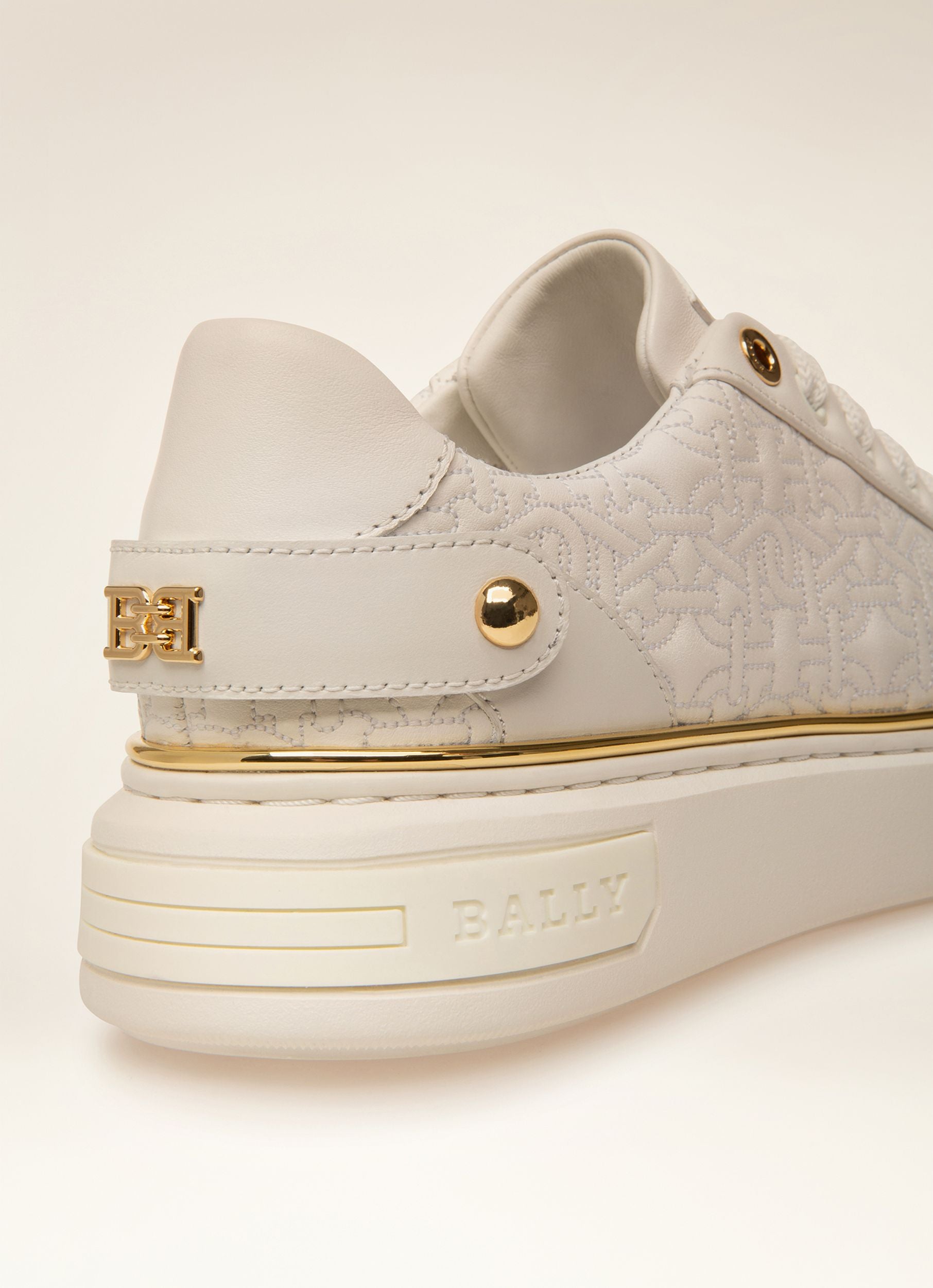 Malya Leather Sneakers In White - Women's - Bally - 02