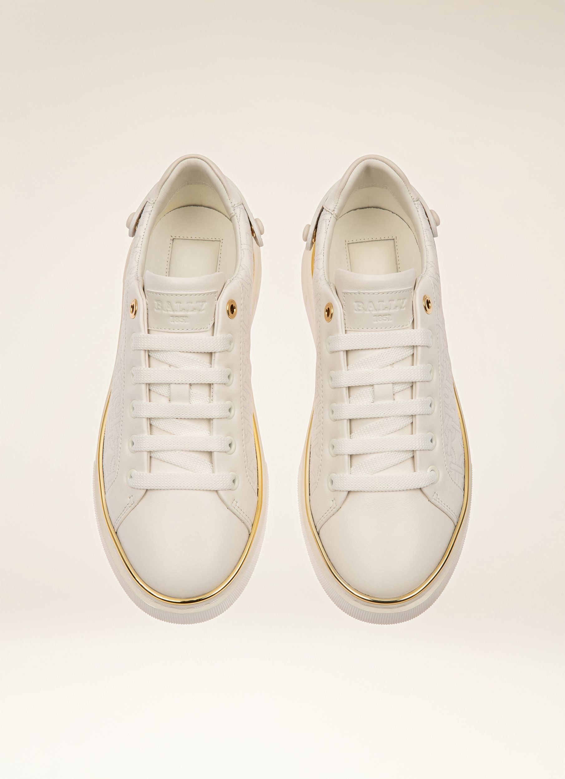 Malya Leather Sneakers In White - Women's - Bally - 04