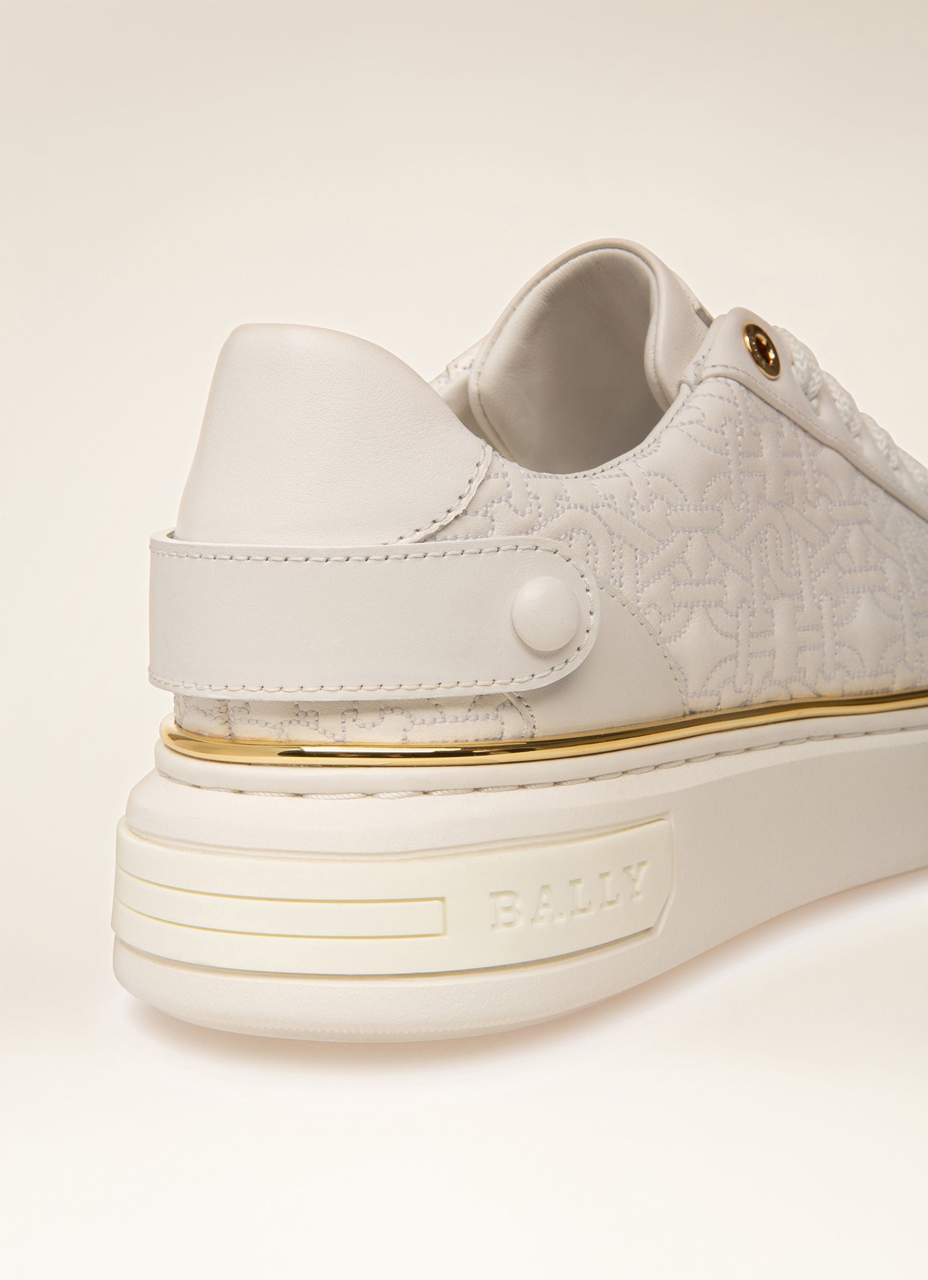 Malya Leather Sneakers In White - Women's - Bally - 08