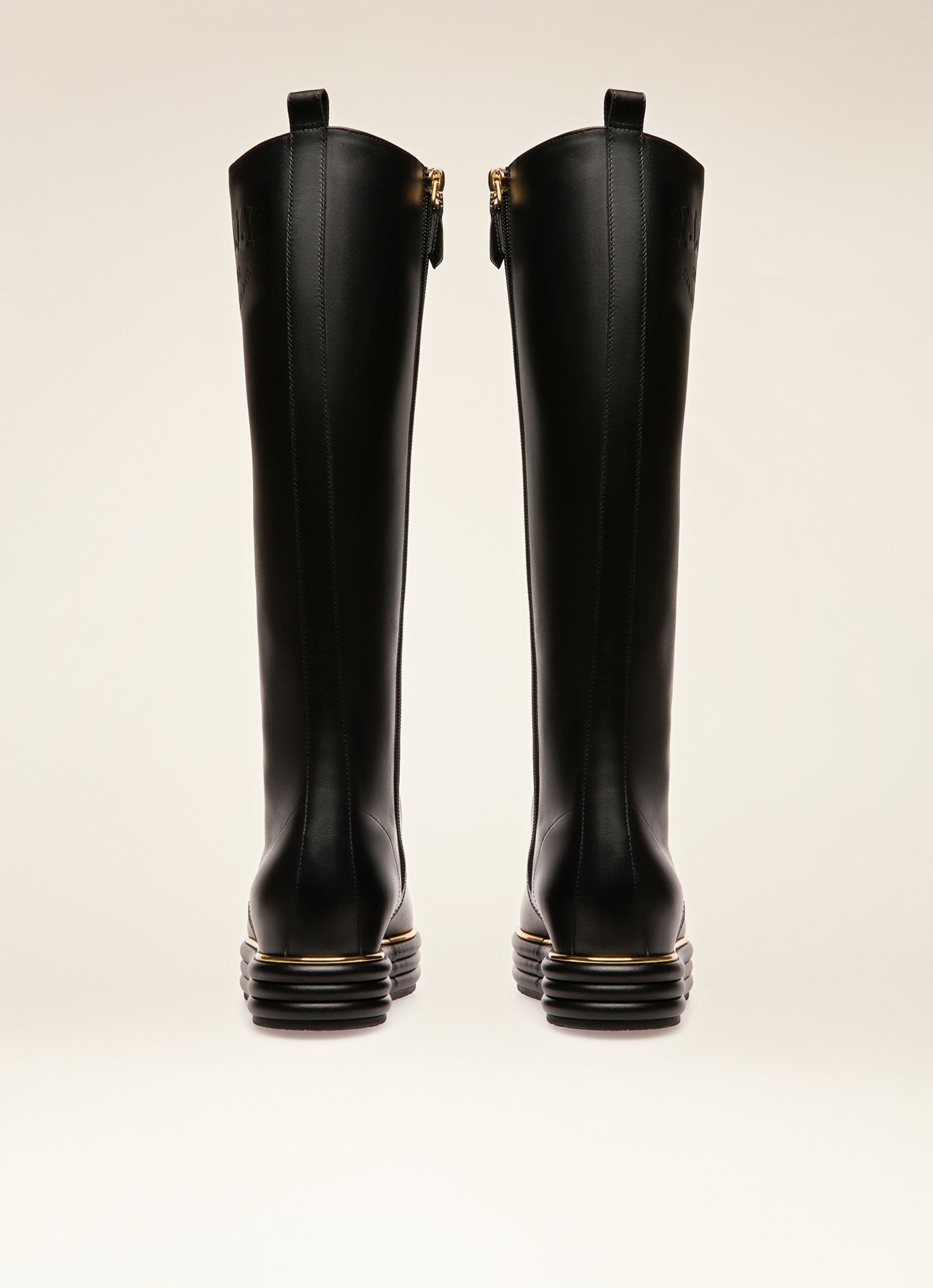 Florissa Leather Boots In Black - Women's - Bally - 03