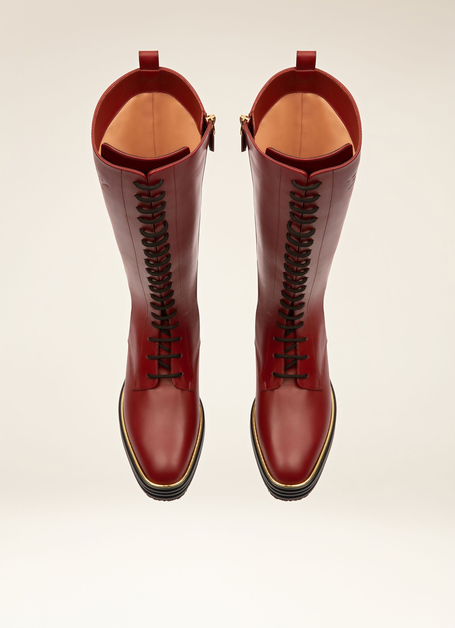 Florissa Leather Boots In Heritage Red - Women's - Bally - 04
