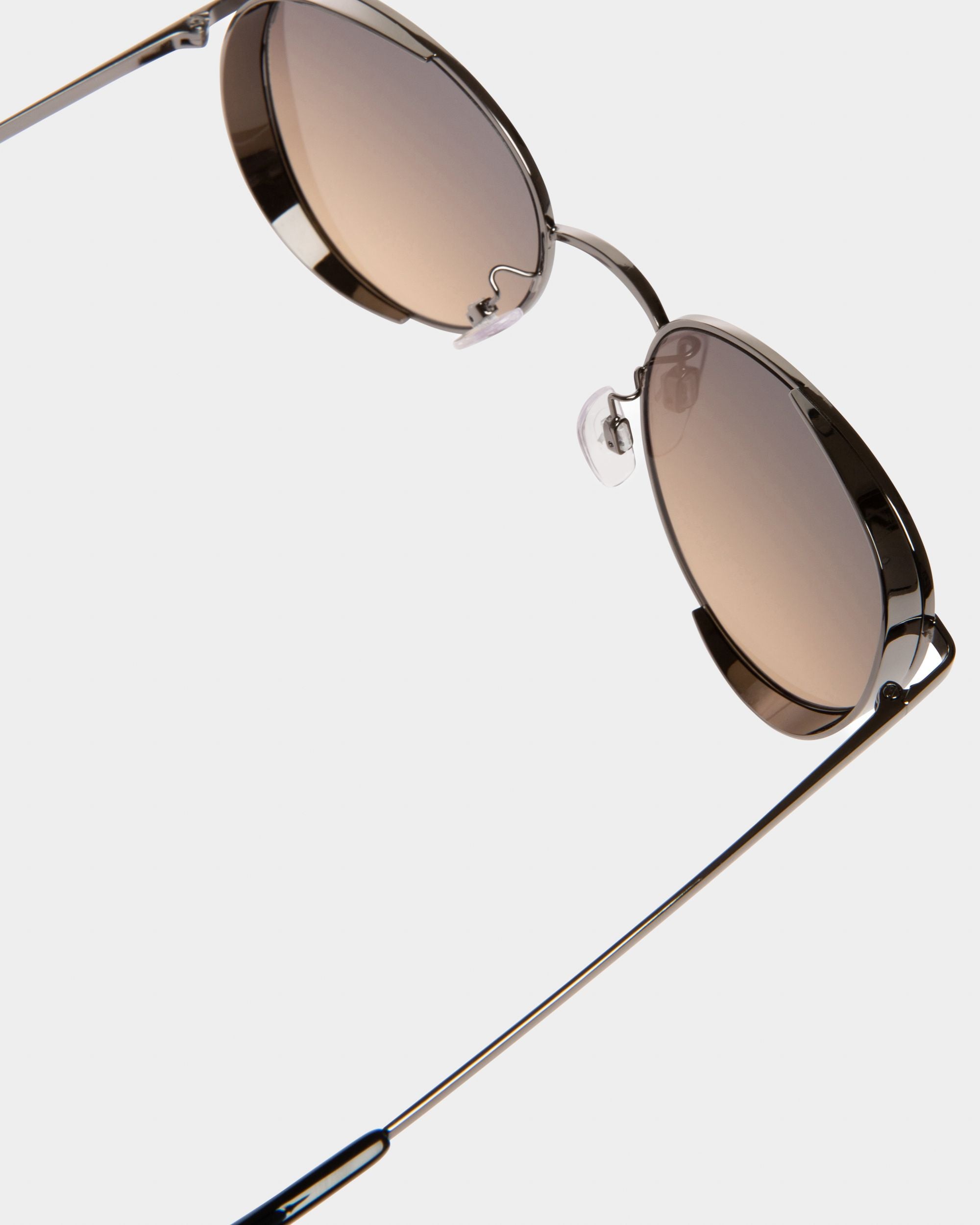 Glint Gafas De Sol Con Montura Metálica En Color Gris Plomizo Brillante Y Lentes En Color Ahumado - Hombre - Bally - 02