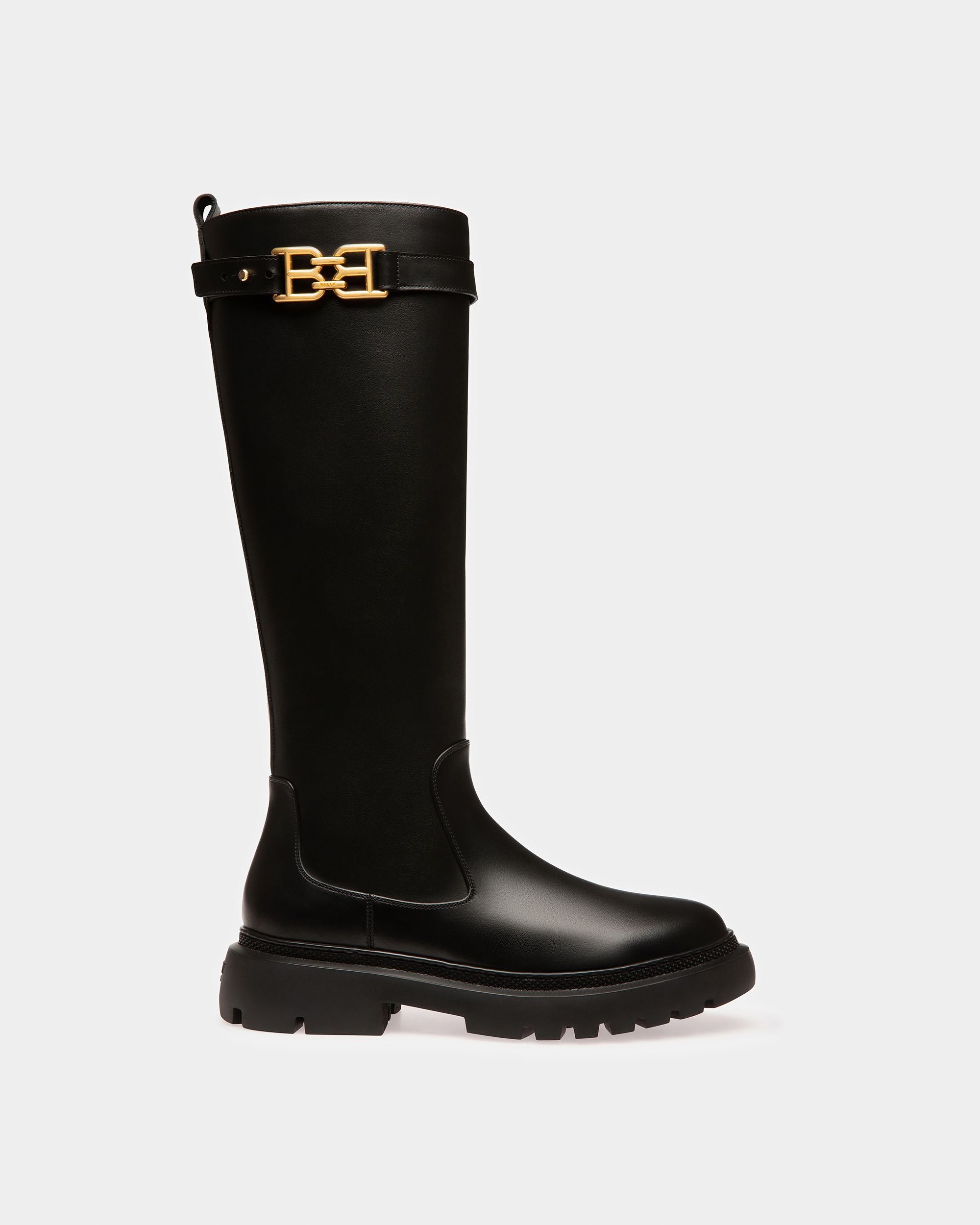 Gaila Botas En Piel De Color Negro - Mujer - Bally - 01