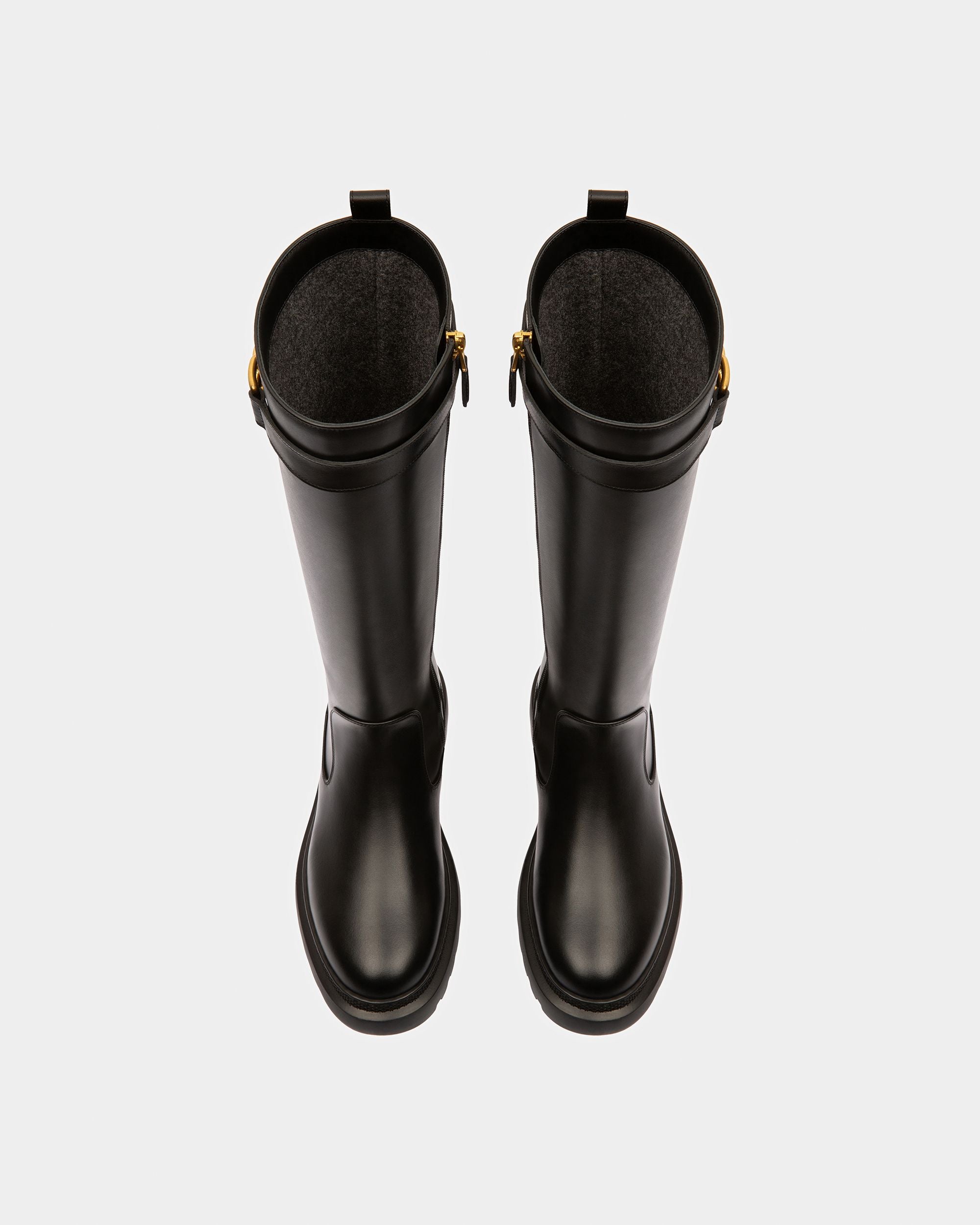 Gaila Botas En Piel De Color Negro - Mujer - Bally - 03