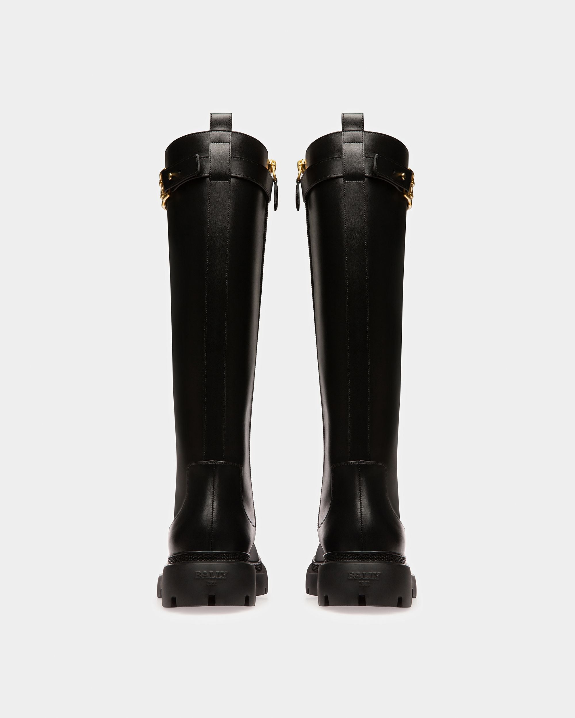 Gaila Botas En Piel De Color Negro - Mujer - Bally - 04