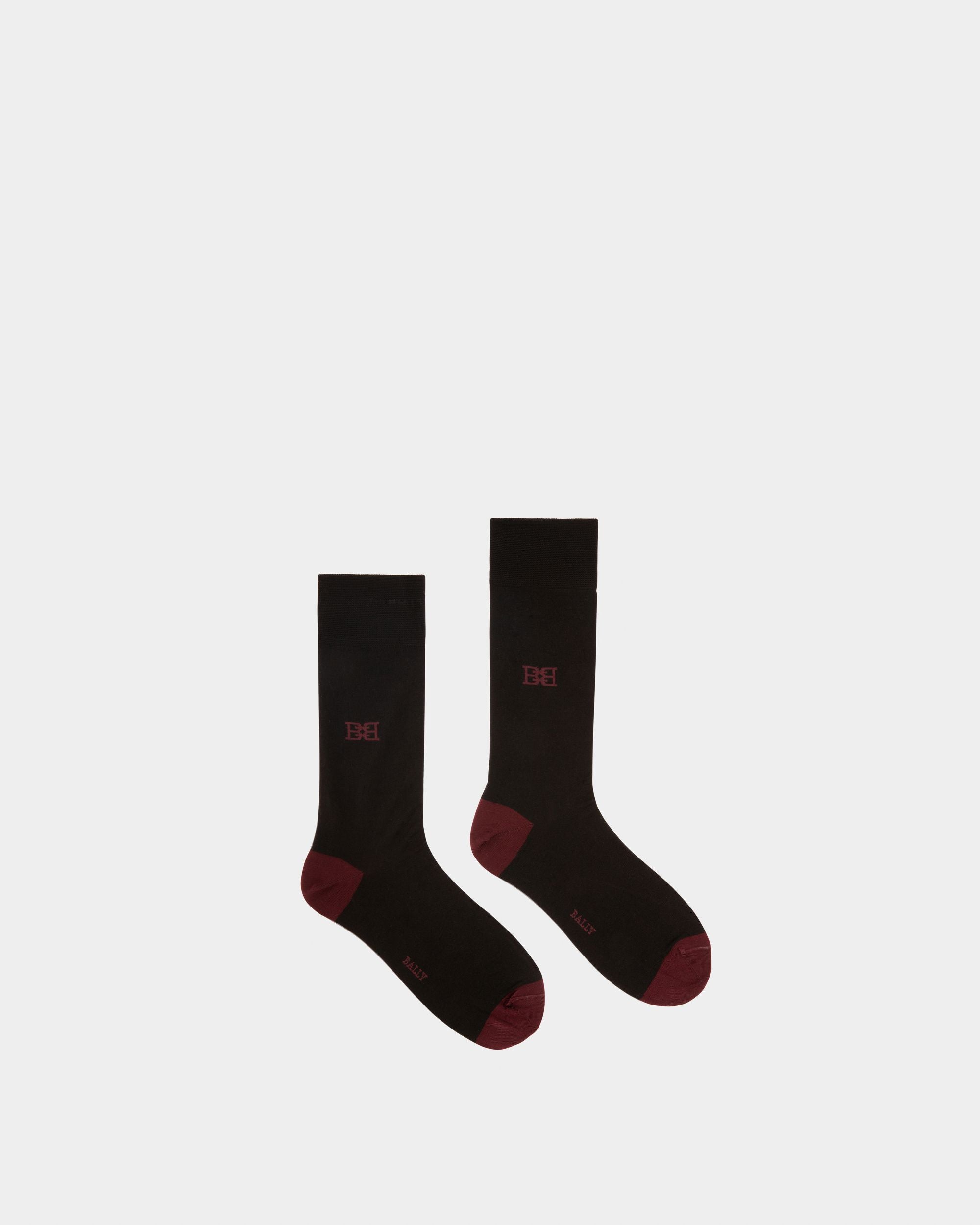 Calcetines B-Chain De Mezcla De Algodón De Color Negro - Hombre - Bally - 01