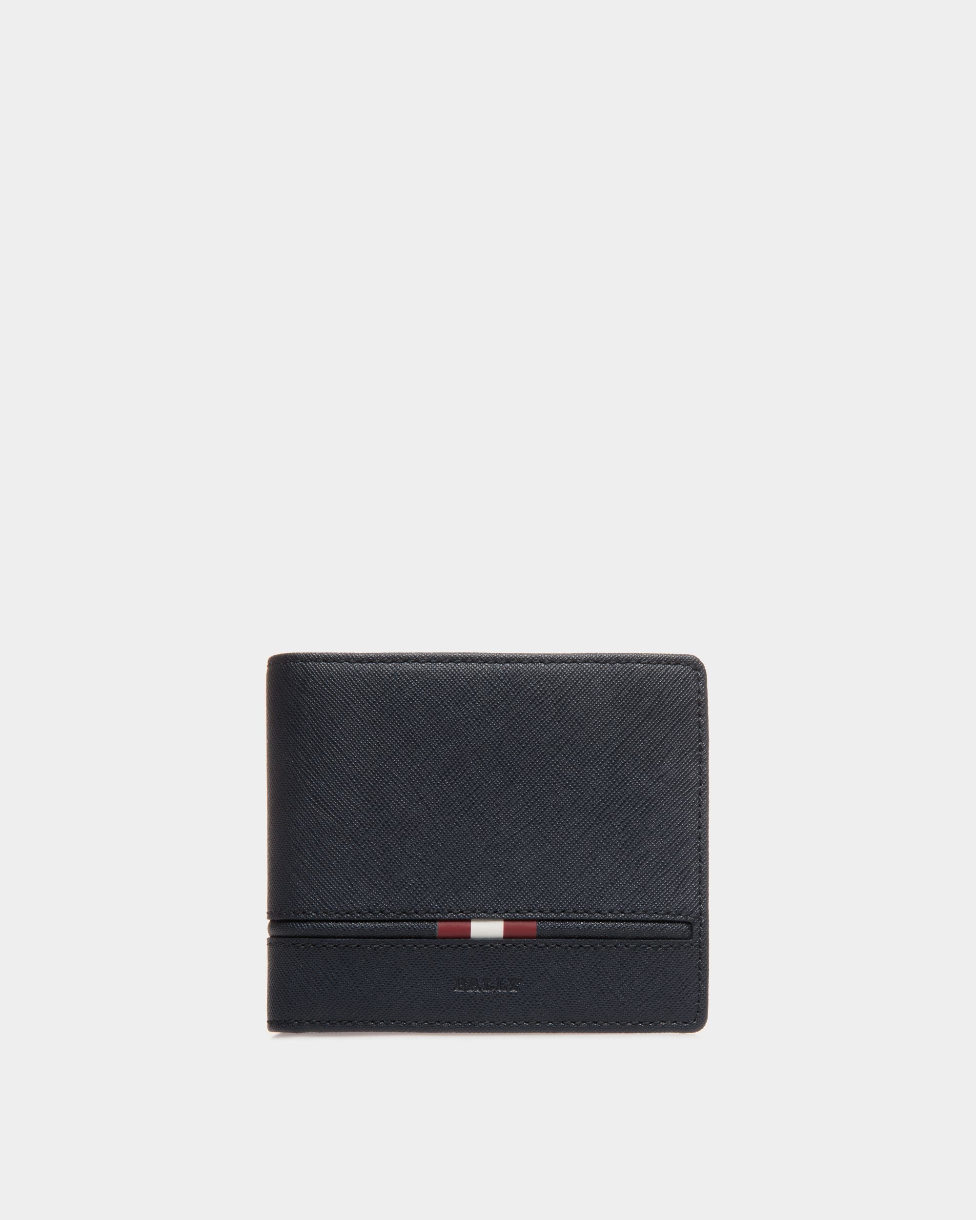 Wallet In Blue Bovine Split - Hombre - Bally - 01
