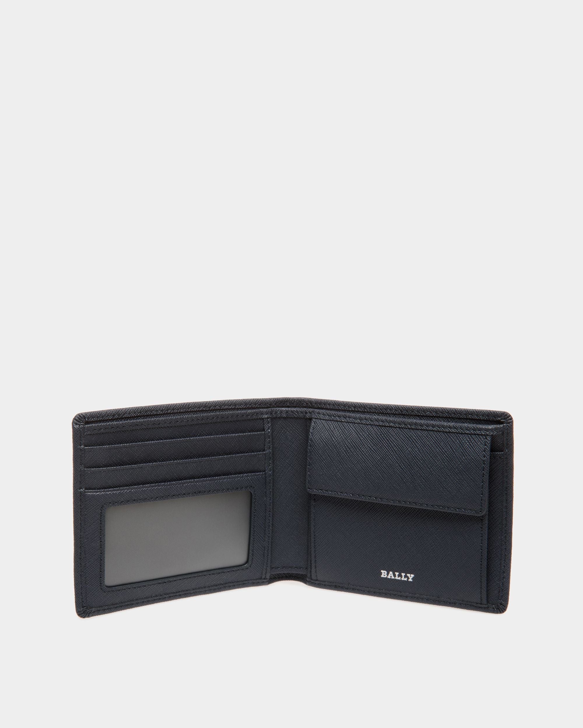 Wallet In Blue Bovine Split - Hombre - Bally - 03