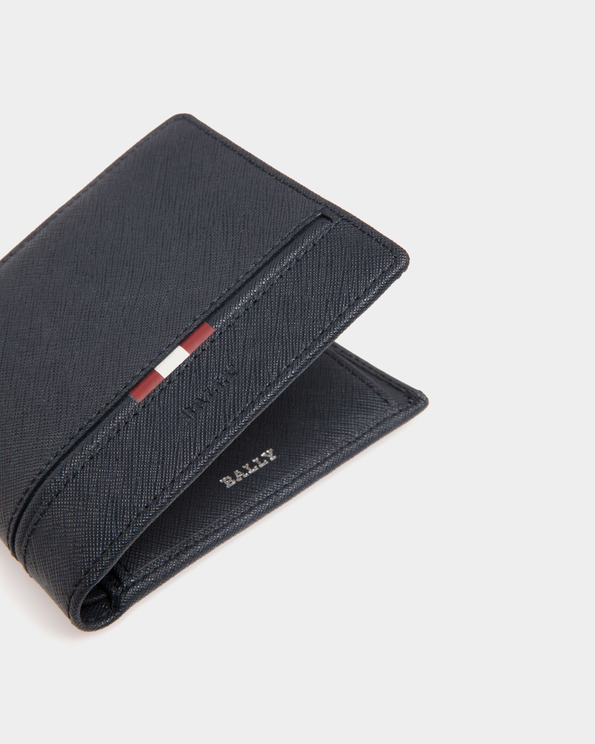 Wallet In Blue Bovine Split - Hombre - Bally - 04