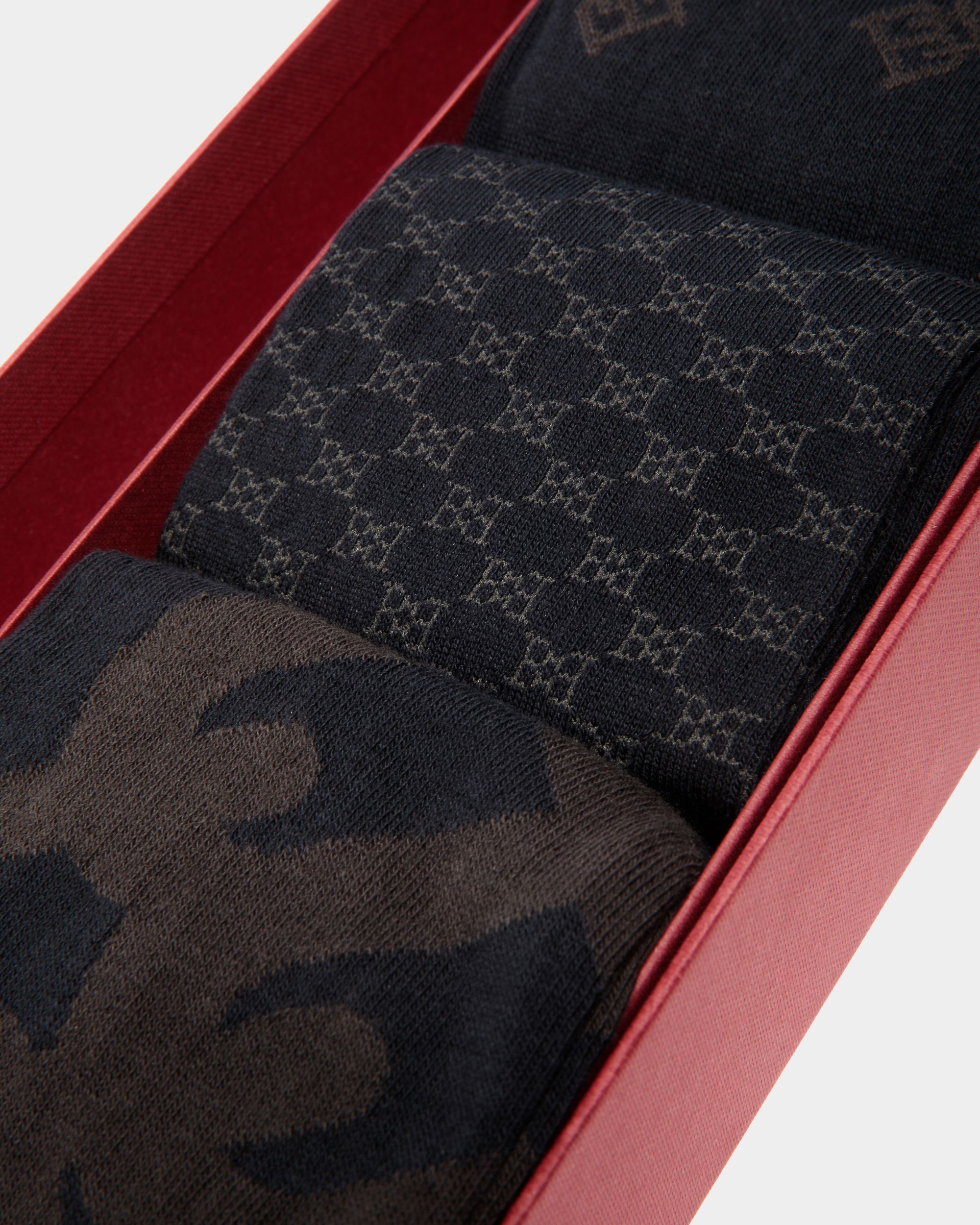 Socks In Blue Cotton - Men's - Bally - 02