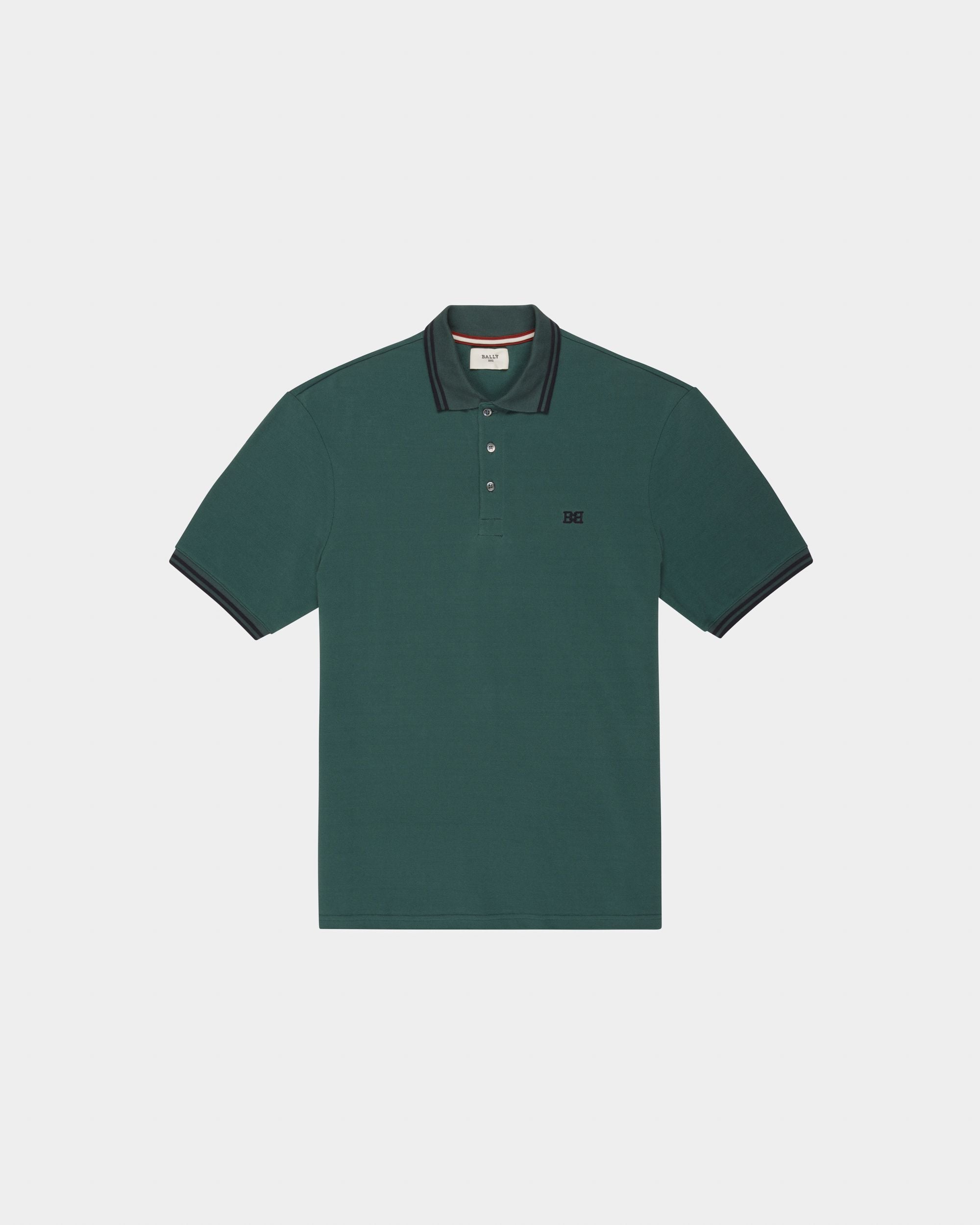 Cutsew Polo In Green Cotton - Men's - Bally - 01