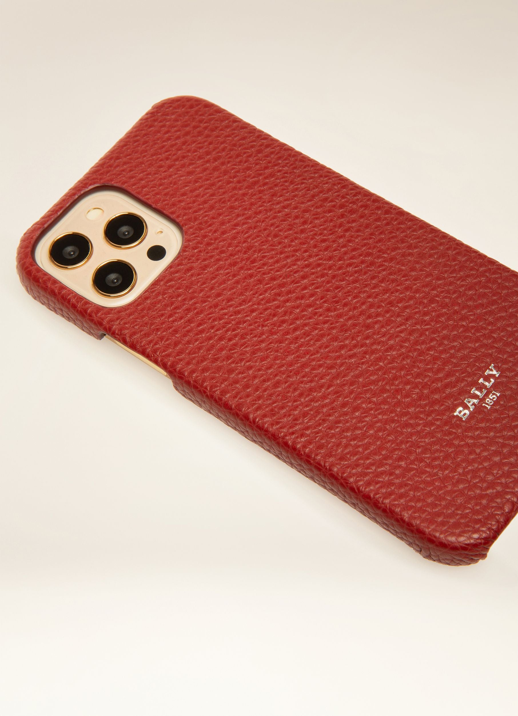 Cover Technology Cases In Red Leather - Men's - Bally - 02