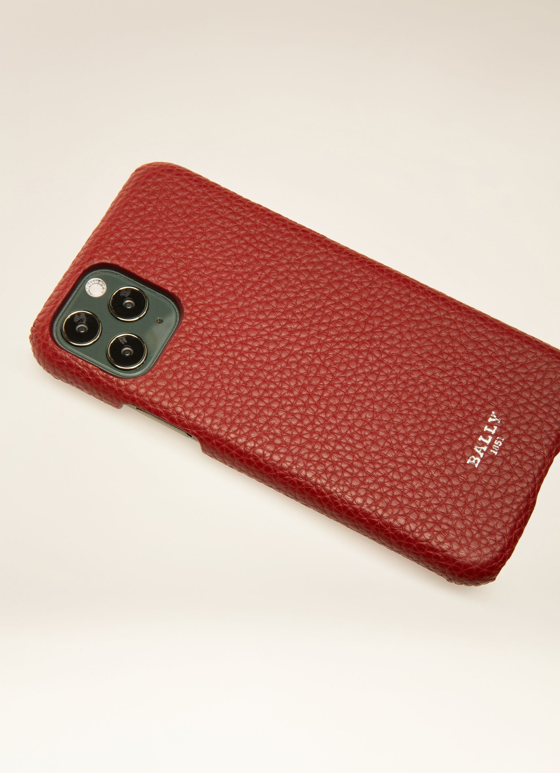 Cover Technology Cases In Red Leather - Men's - Bally - 02
