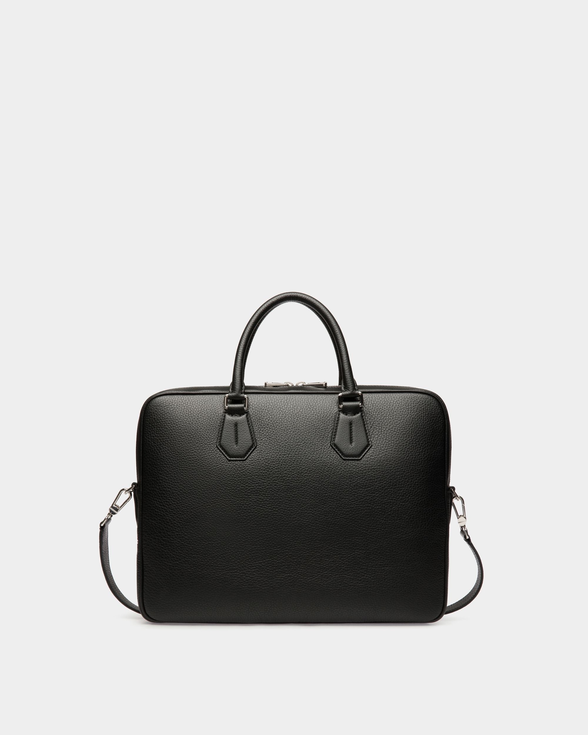 Business Bag In Black Leather - Men's - Bally - 02