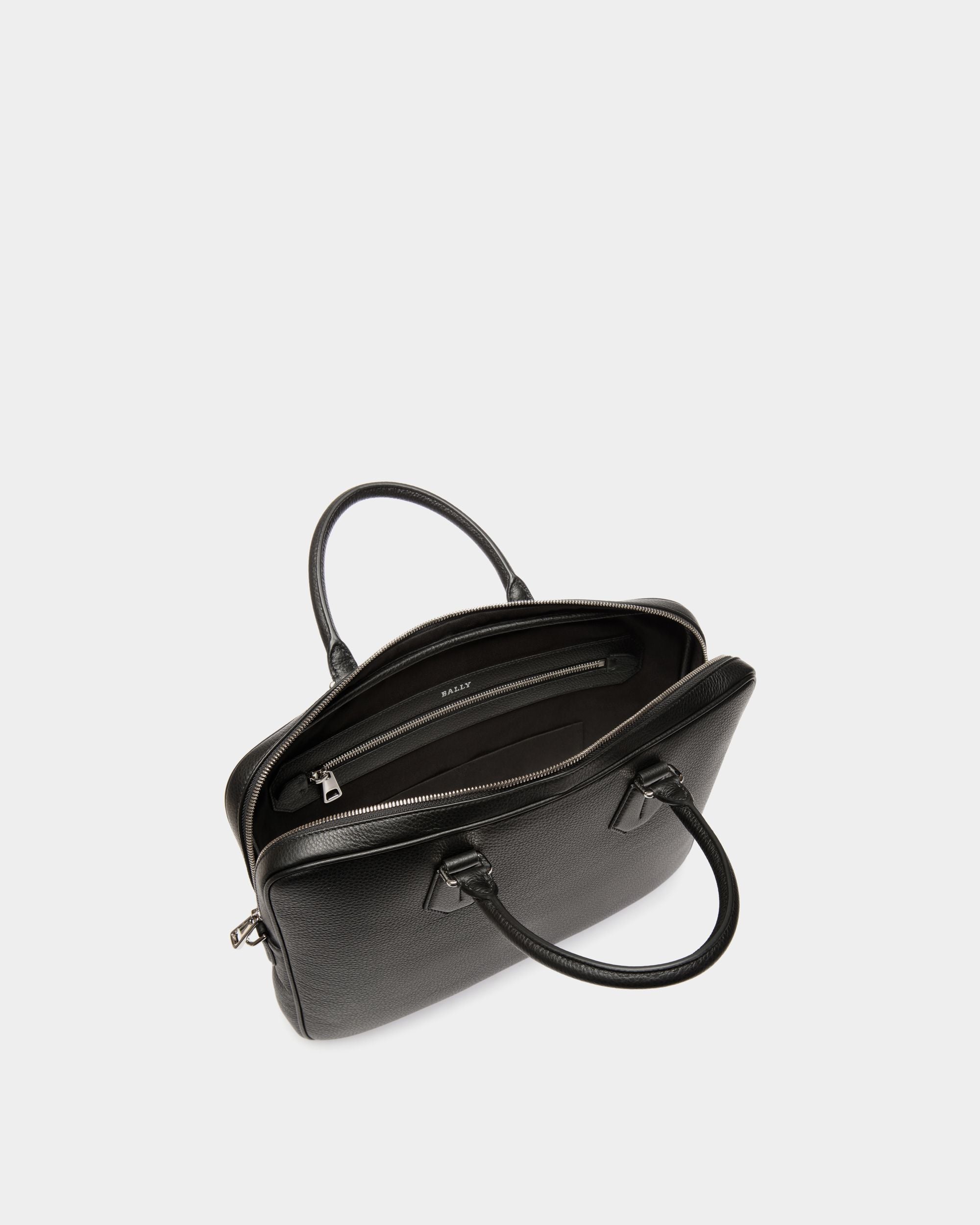 Business Bag In Black Leather - Men's - Bally - 04