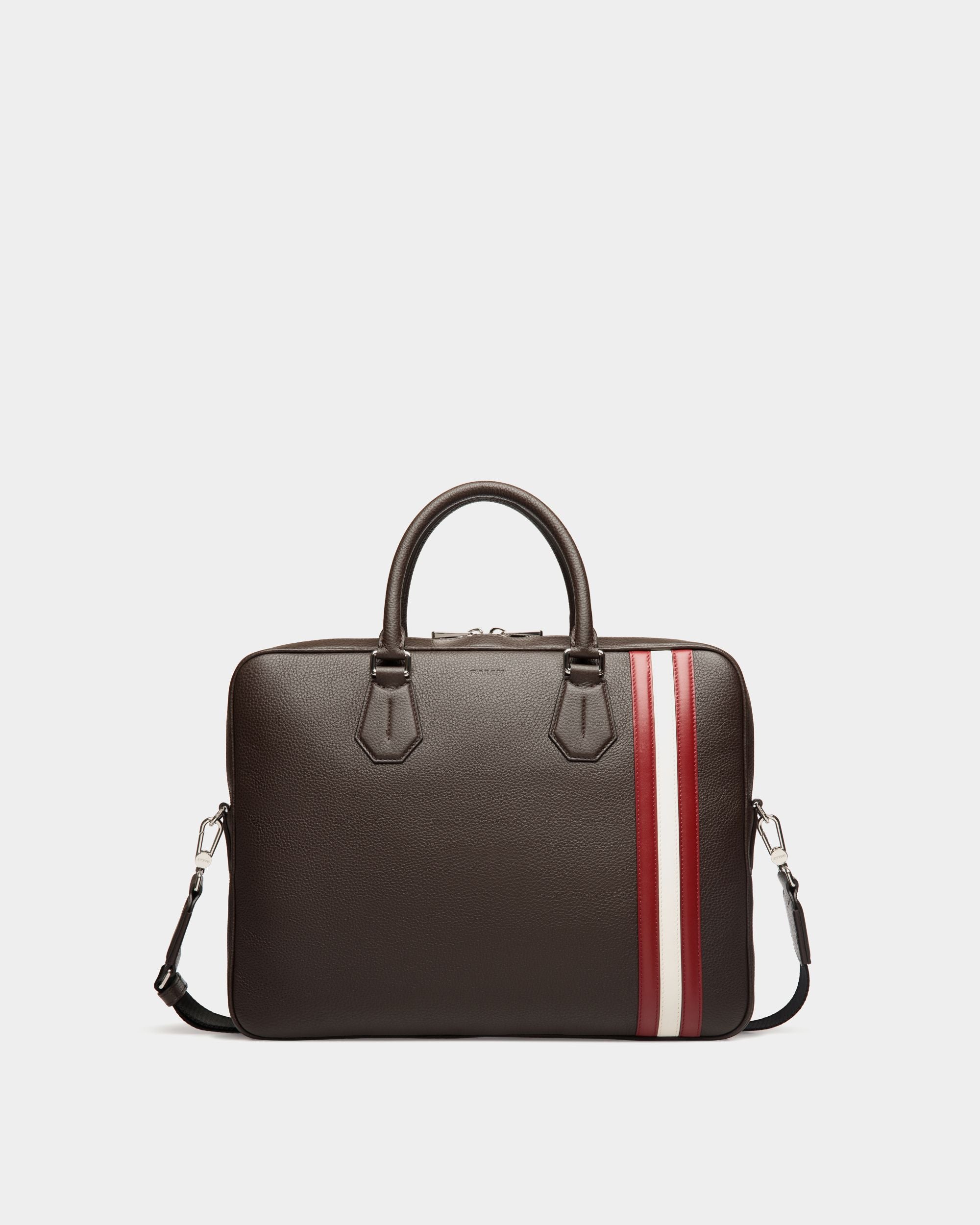 Business Bag In Brown Bovine - Men's - Bally - 01