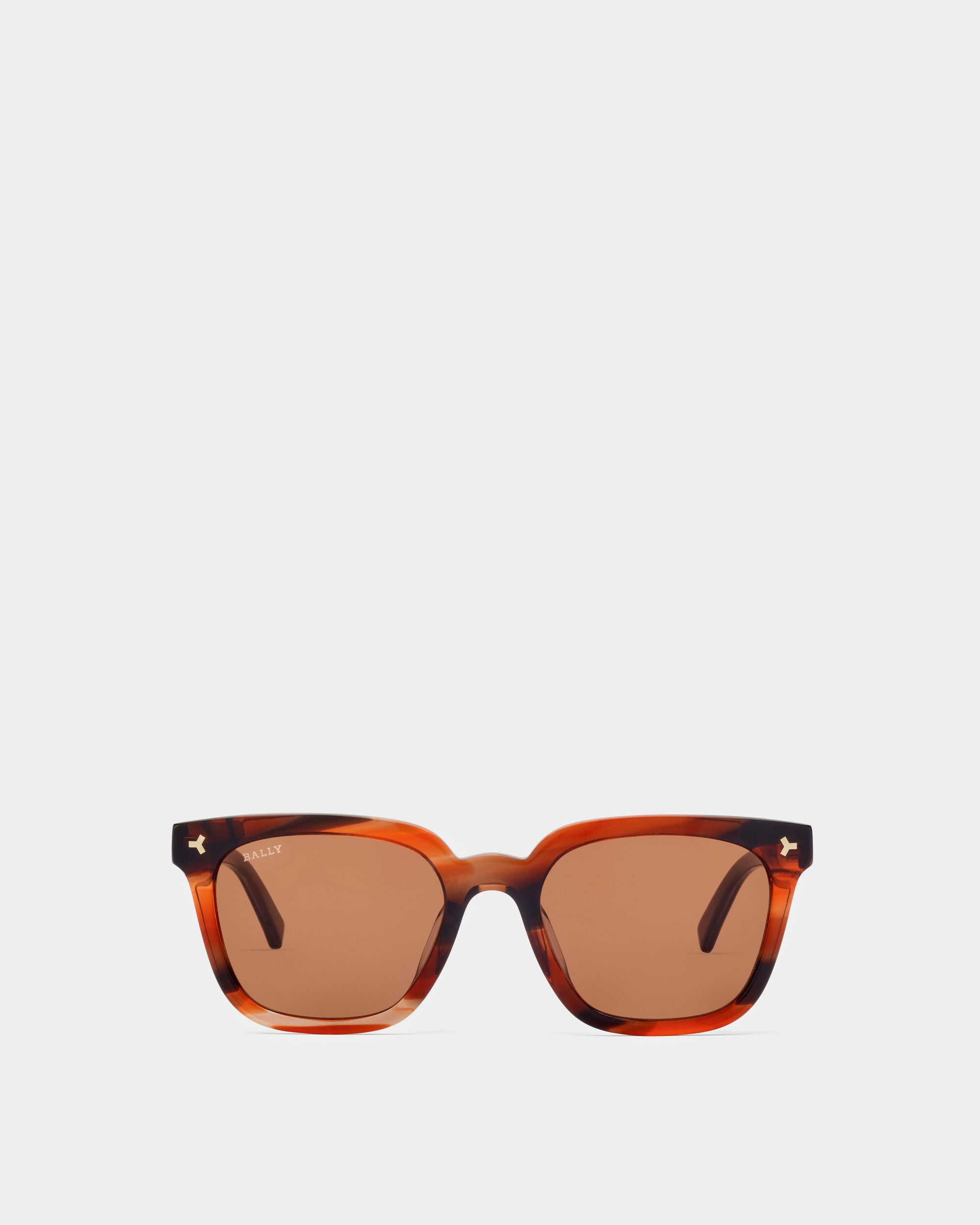 Gafas De Sol Eben De Acetato En Marrón Carey Y Lentes Marrones - Hombre - Bally - 01
