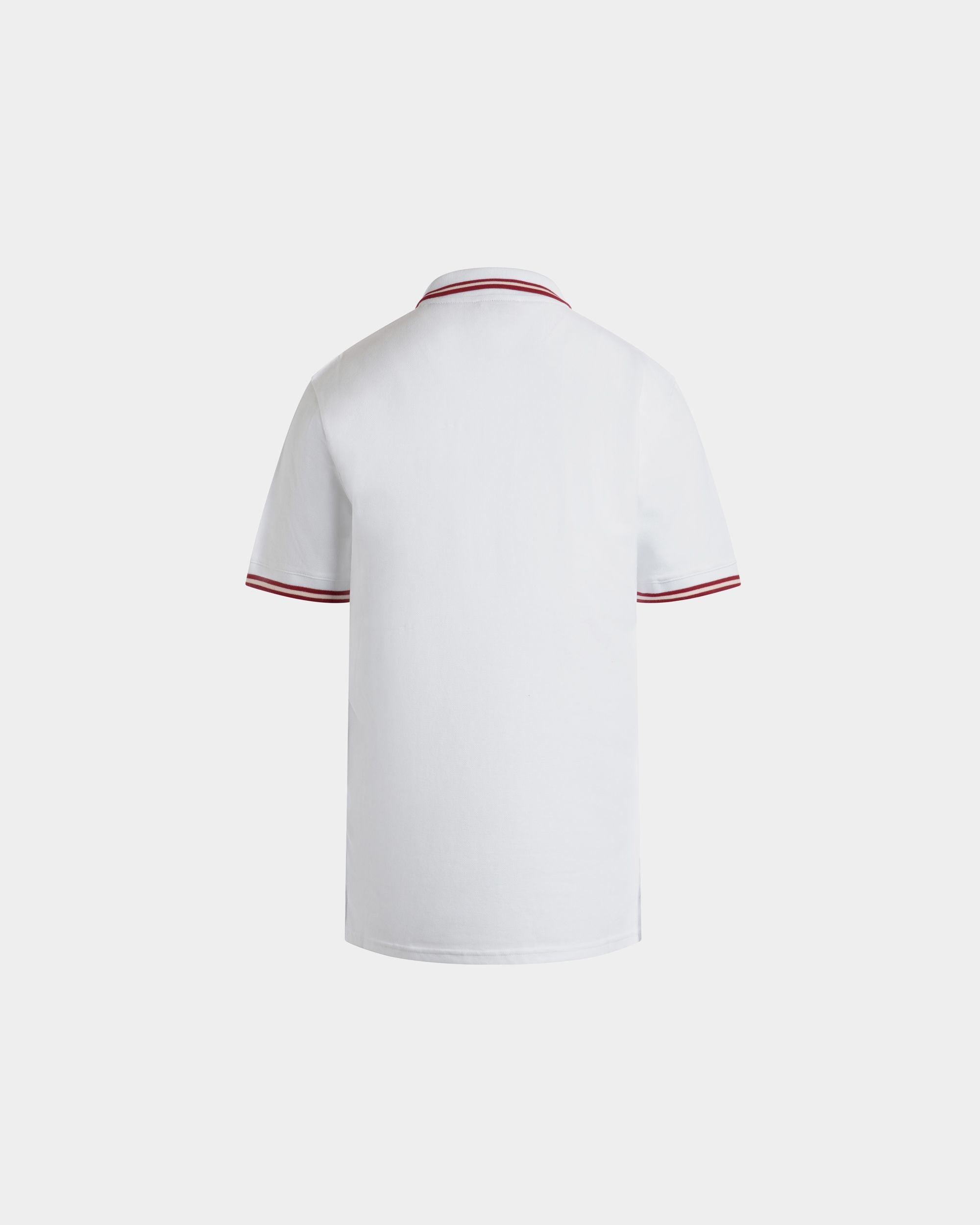 Polo In White Cotton - Men's - Bally - 03