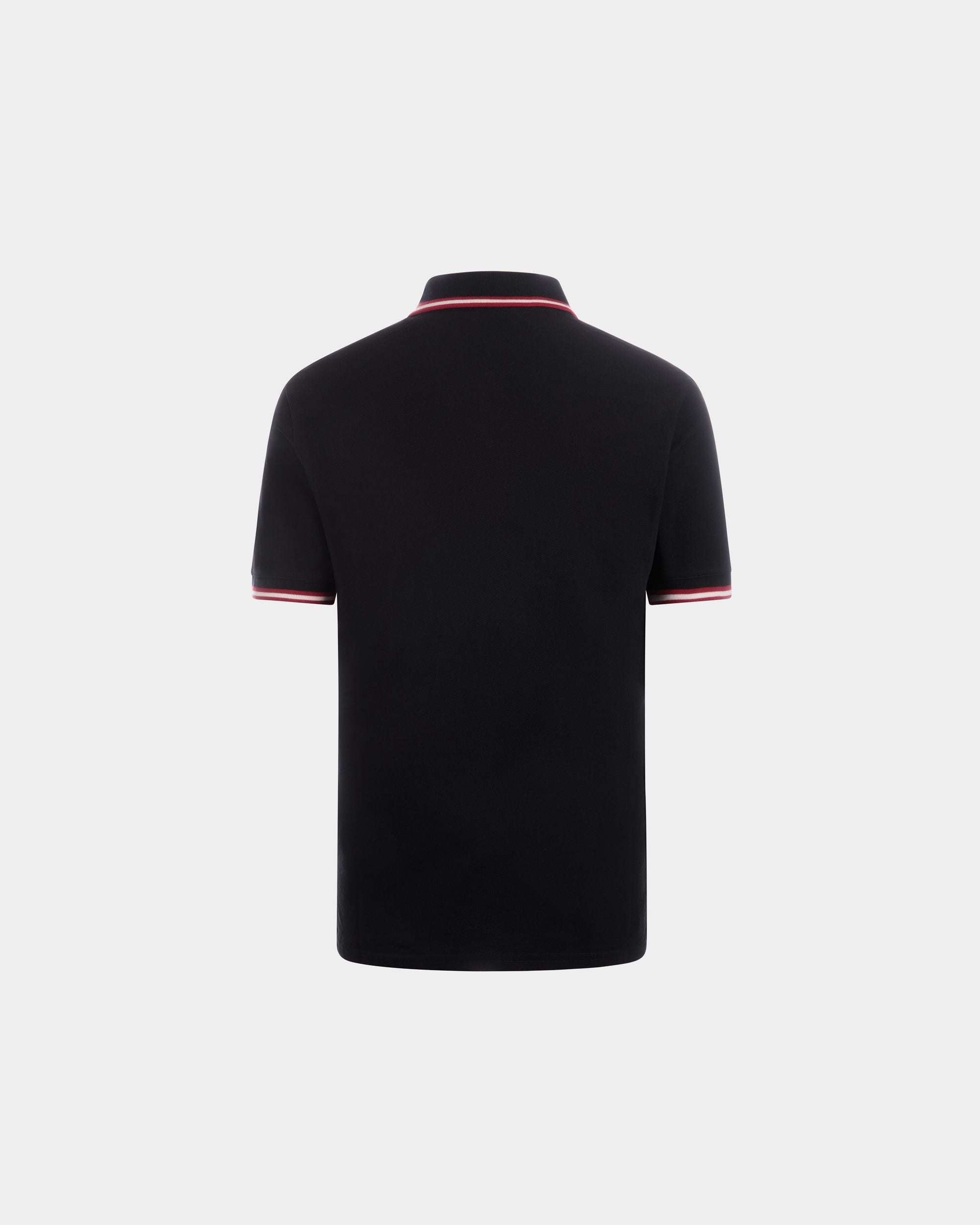 Polo In Black Cotton - Men's - Bally - 03