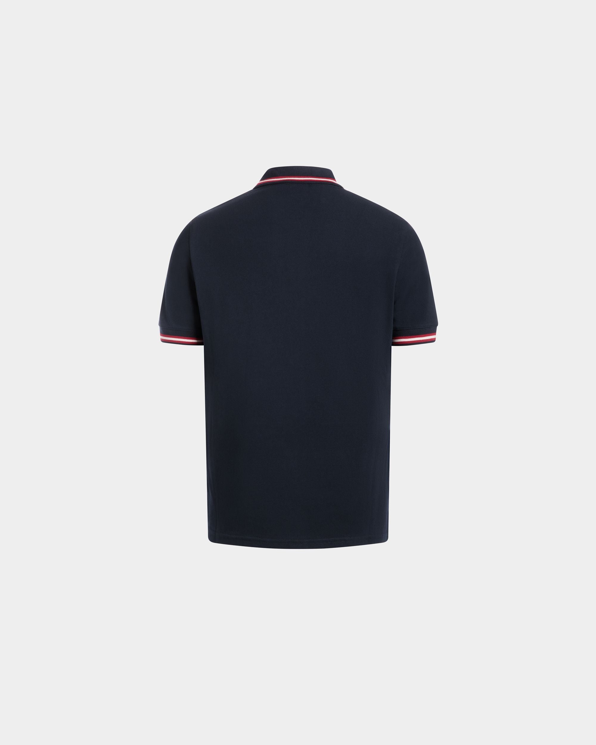 Polo In Blue Cotton - Men's - Bally - 03