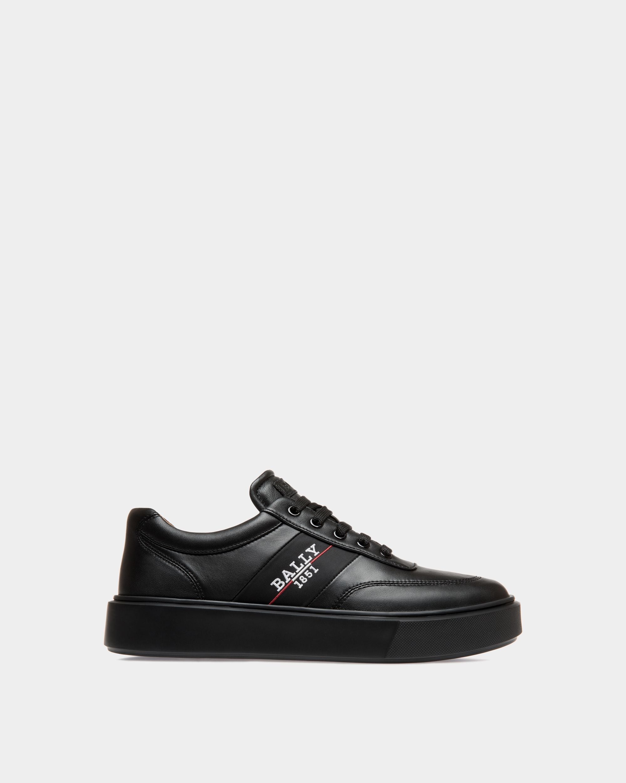 Sneaker In Black Lamb - Men's - Bally - 01