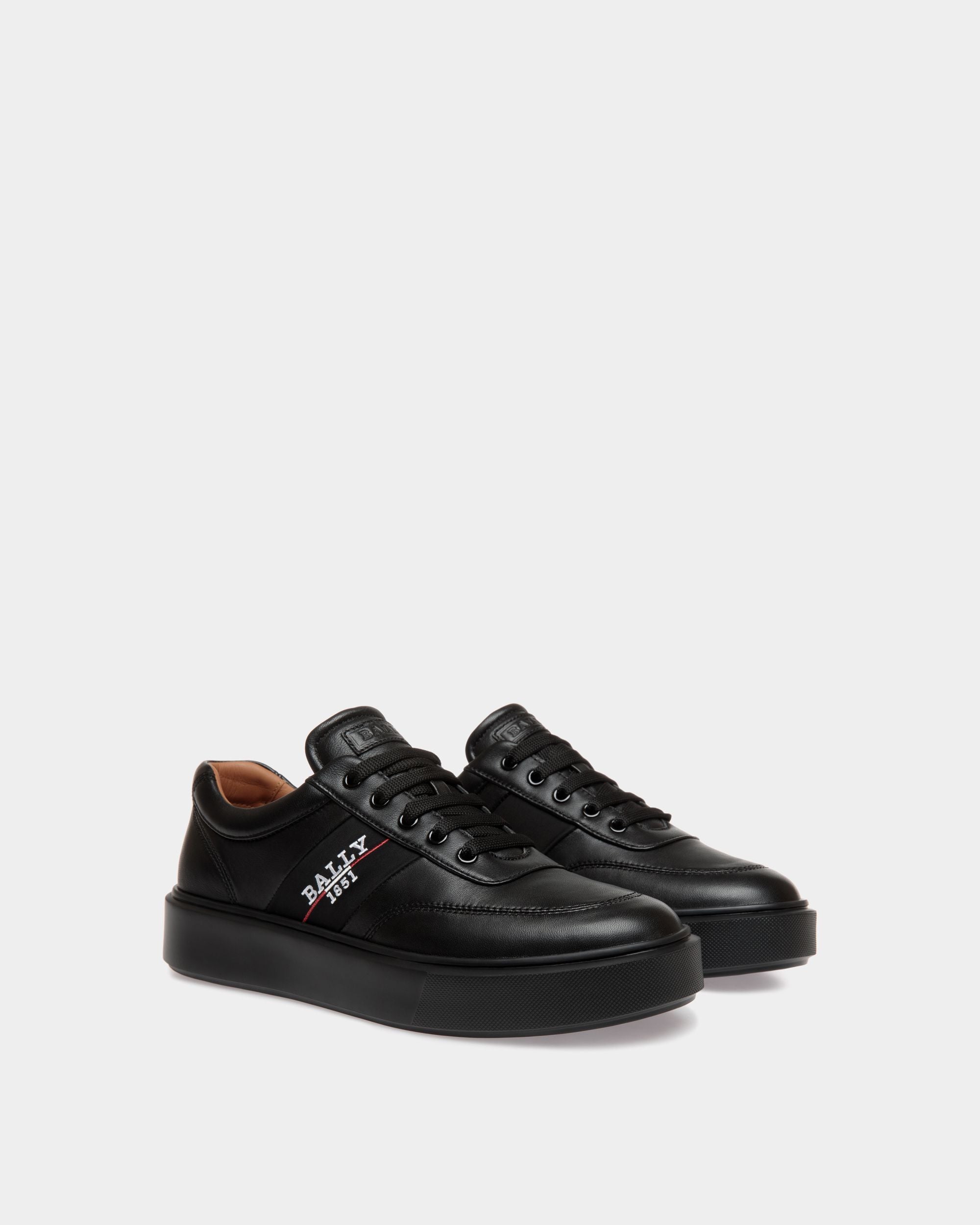 Sneaker In Black Lamb - Men's - Bally - 02