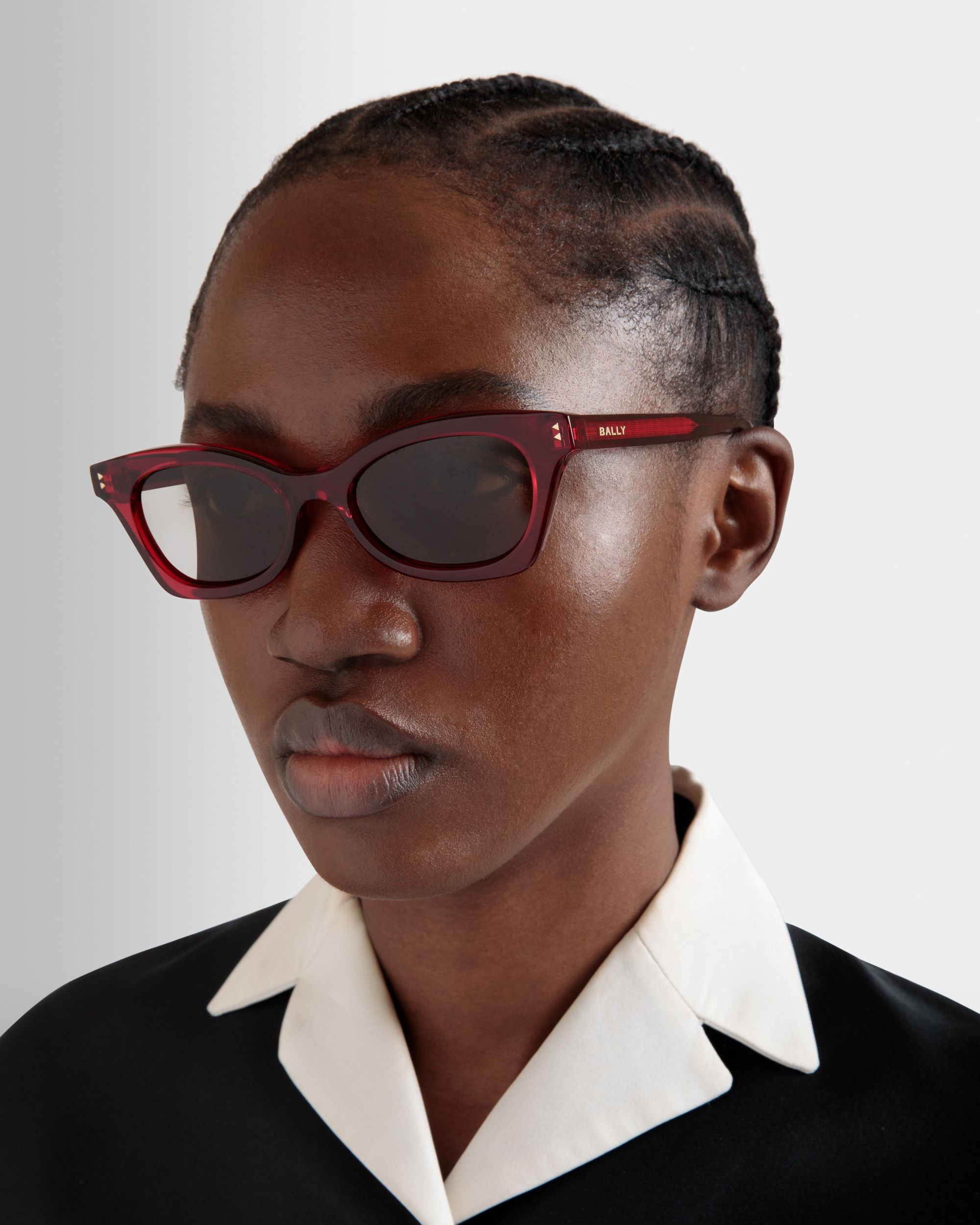 Gafas De Sol Sue De Acetato Rojo - Mujer - Bally - 02