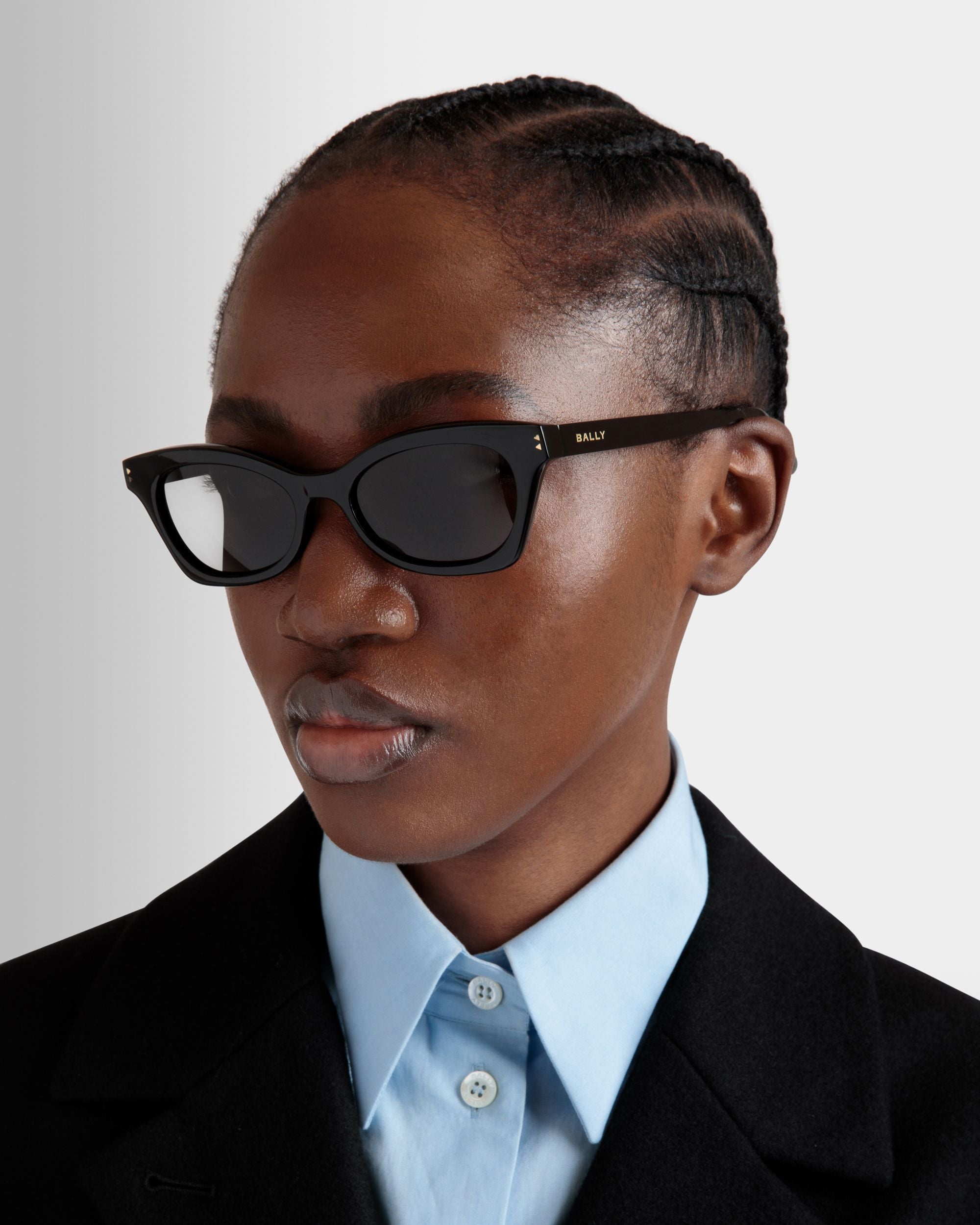 Gafas De Sol Sue De Acetato Negro - Mujer - Bally - 02
