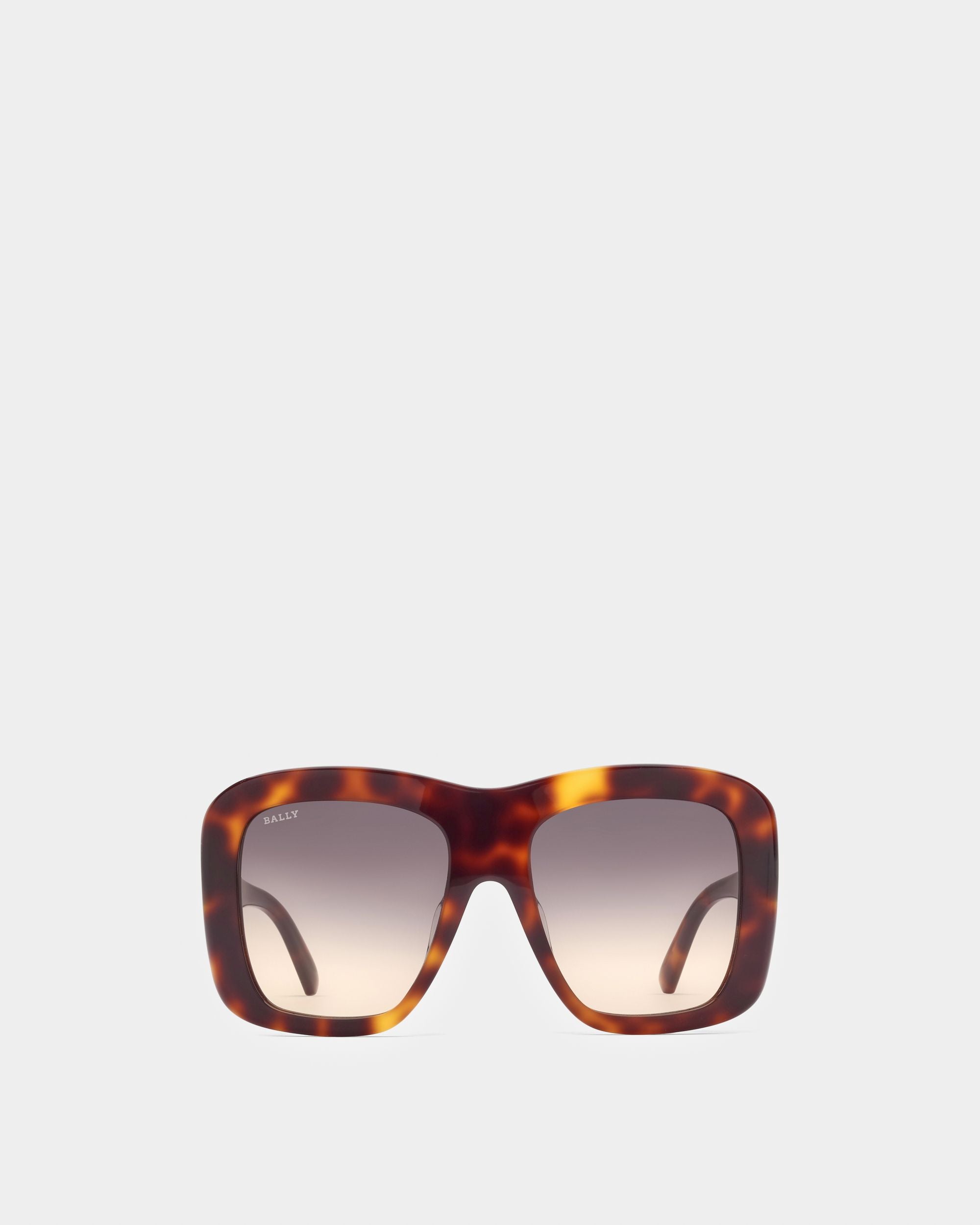 Constance Acetate Sunglasses In Dark Havana - Women's - Bally - 01