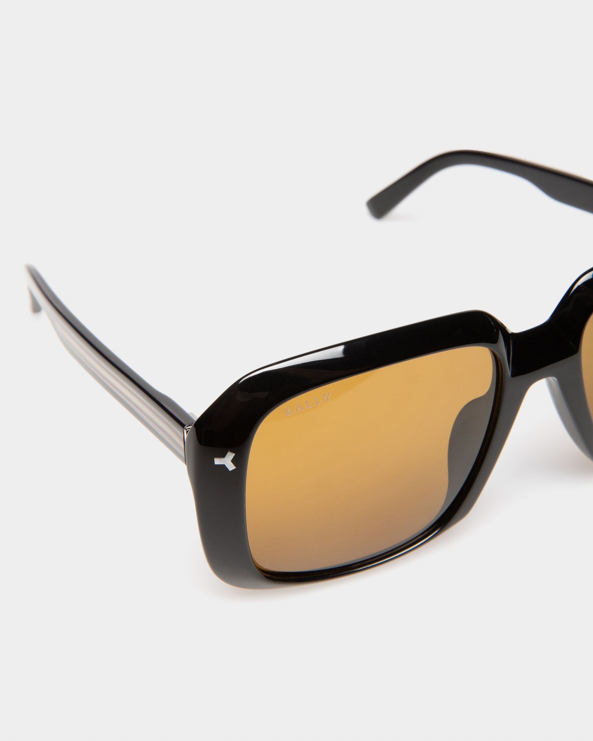 Thun Acetate Sunglasses In Shiny Black - Men's - Bally - 02